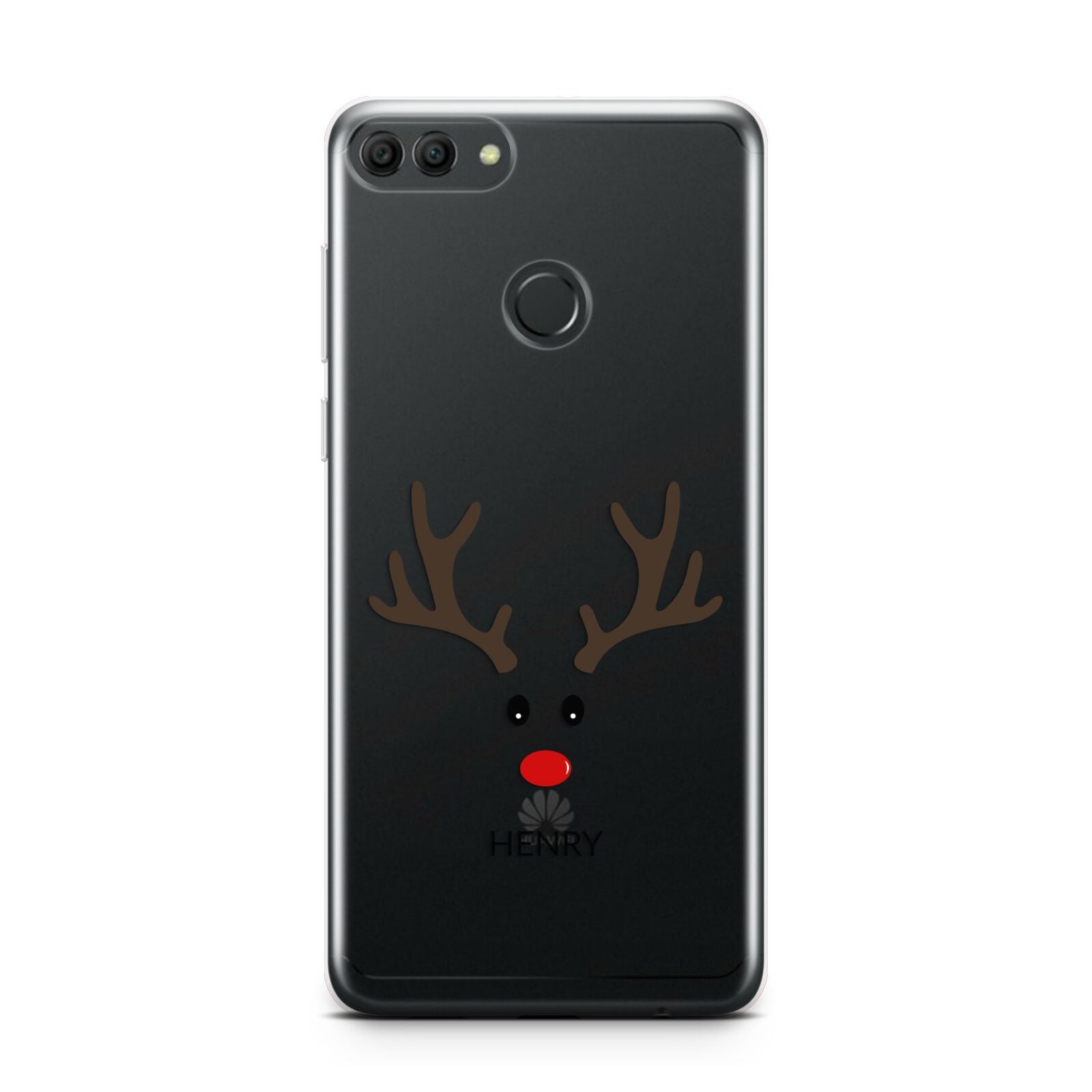 Personalised Reindeer Face Huawei Y9 2018