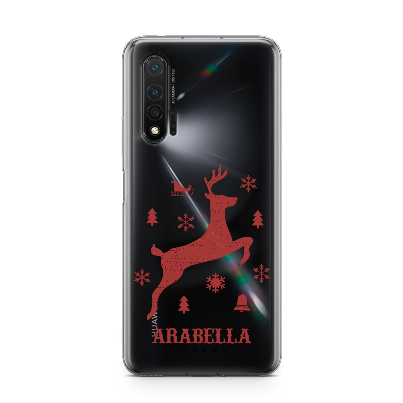 Personalised Reindeer Huawei Nova 6 Phone Case