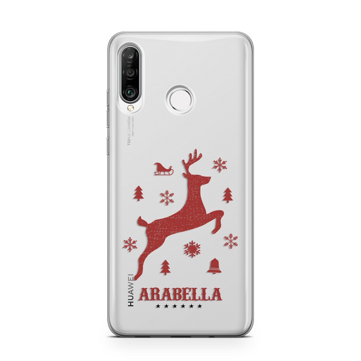 Personalised Reindeer Huawei P30 Lite Phone Case