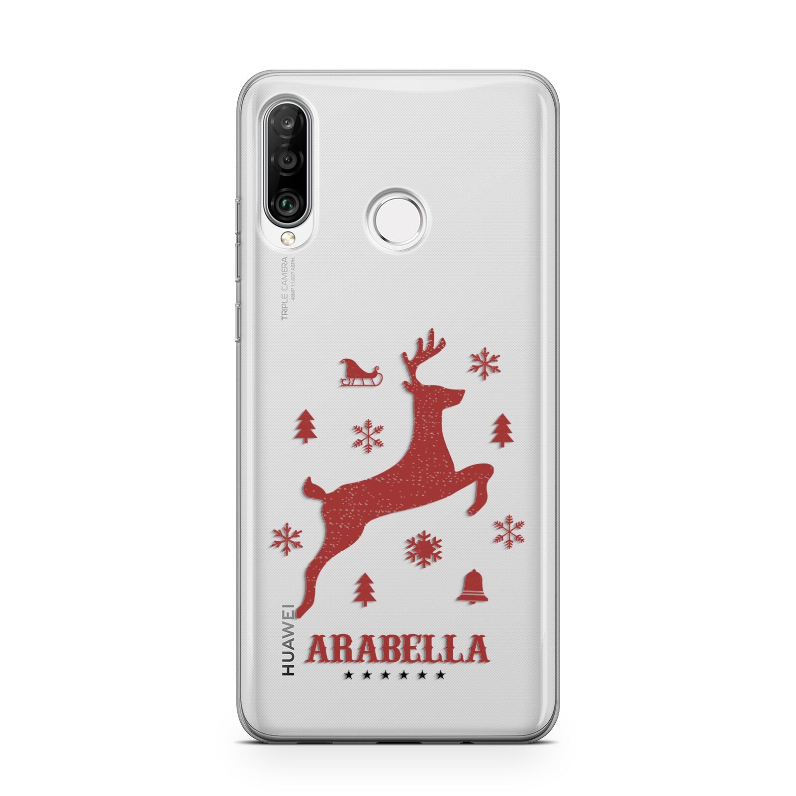 Personalised Reindeer Huawei P30 Lite Phone Case