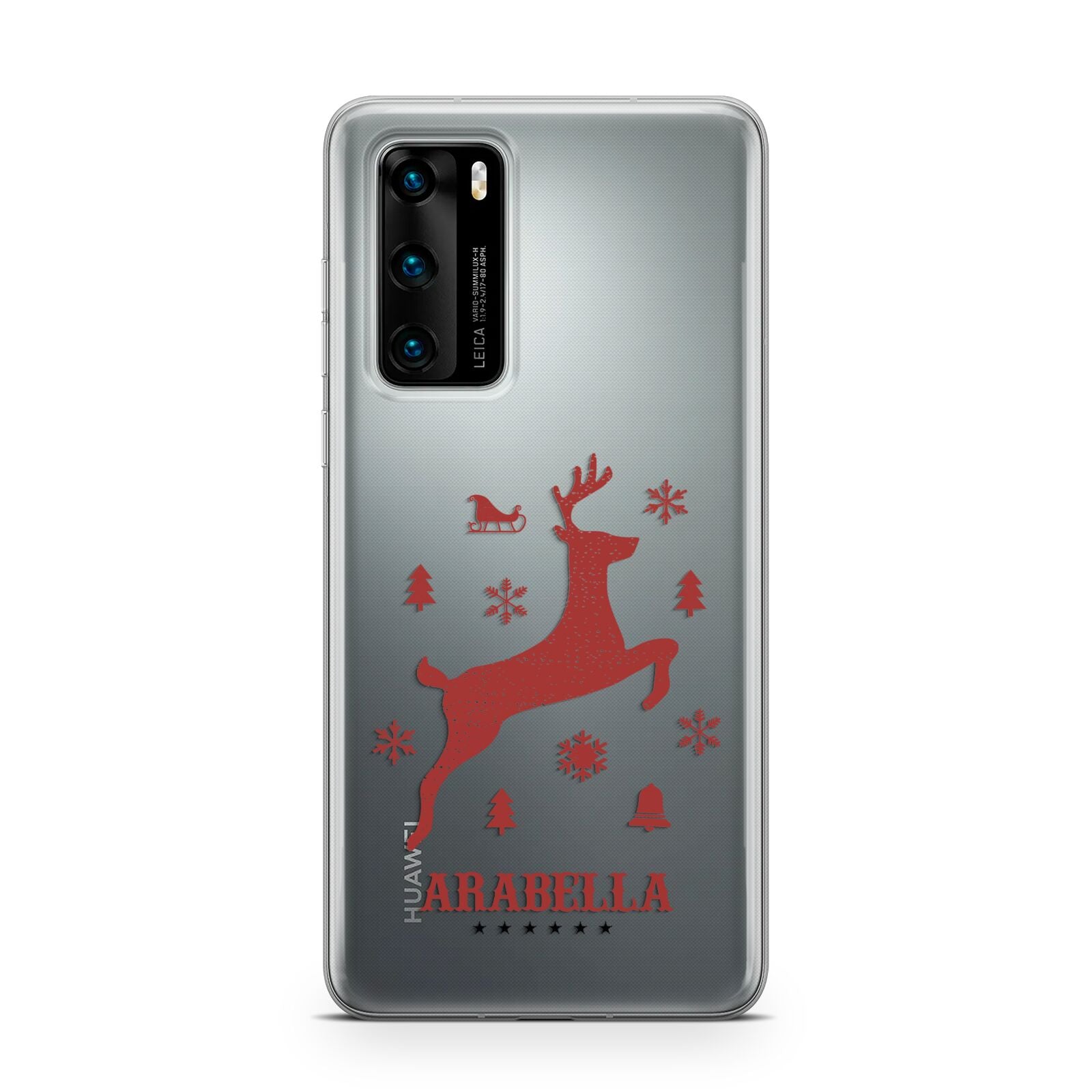 Personalised Reindeer Huawei P40 Phone Case