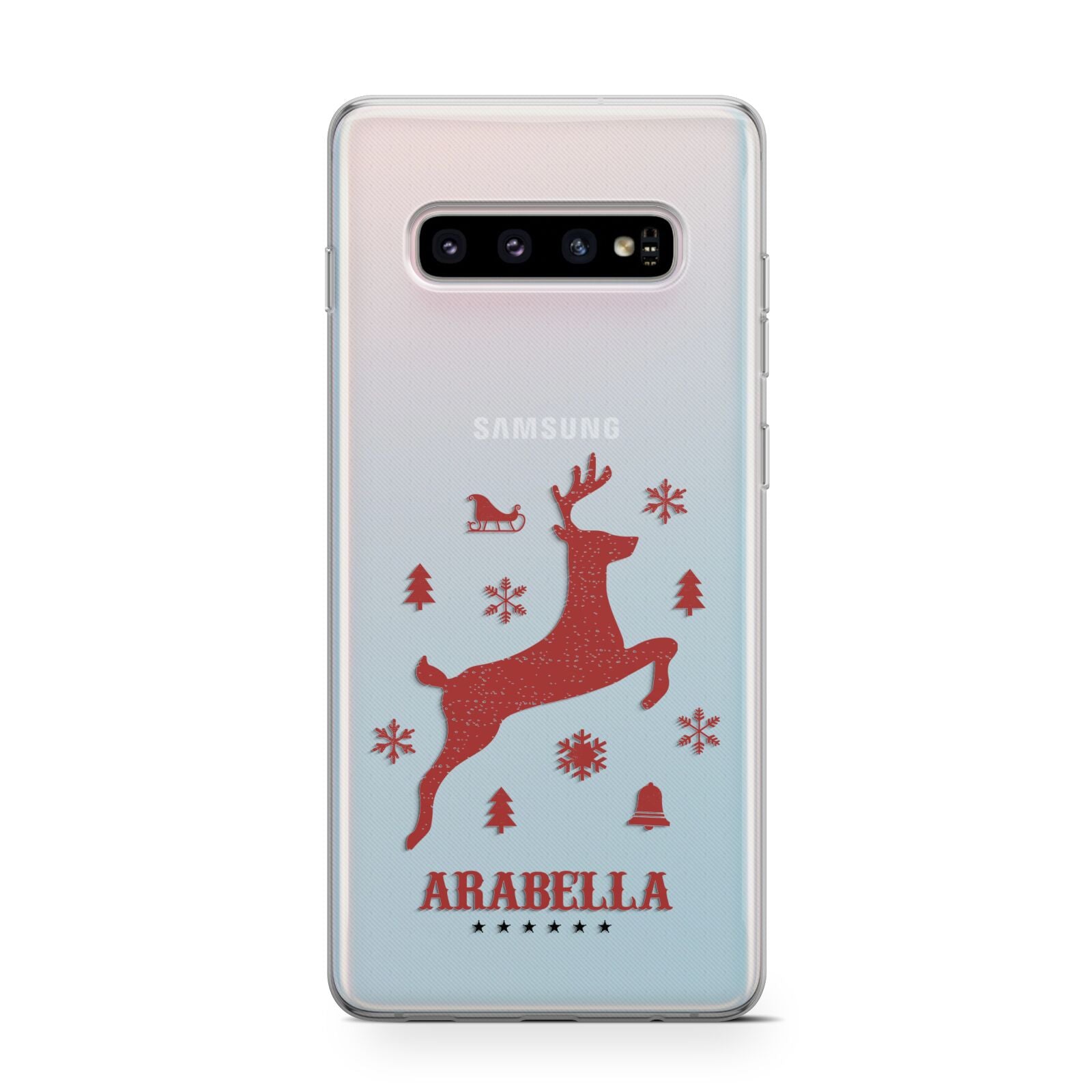 Personalised Reindeer Protective Samsung Galaxy Case