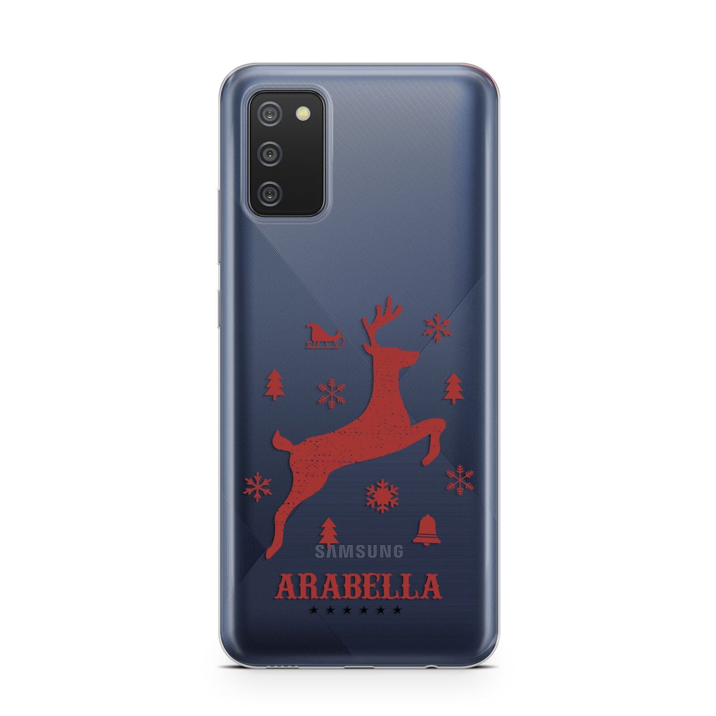 Personalised Reindeer Samsung A02s Case