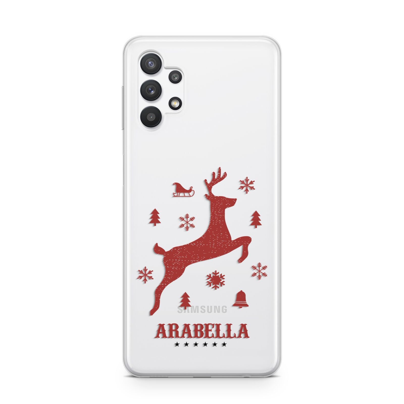 Personalised Reindeer Samsung A32 5G Case