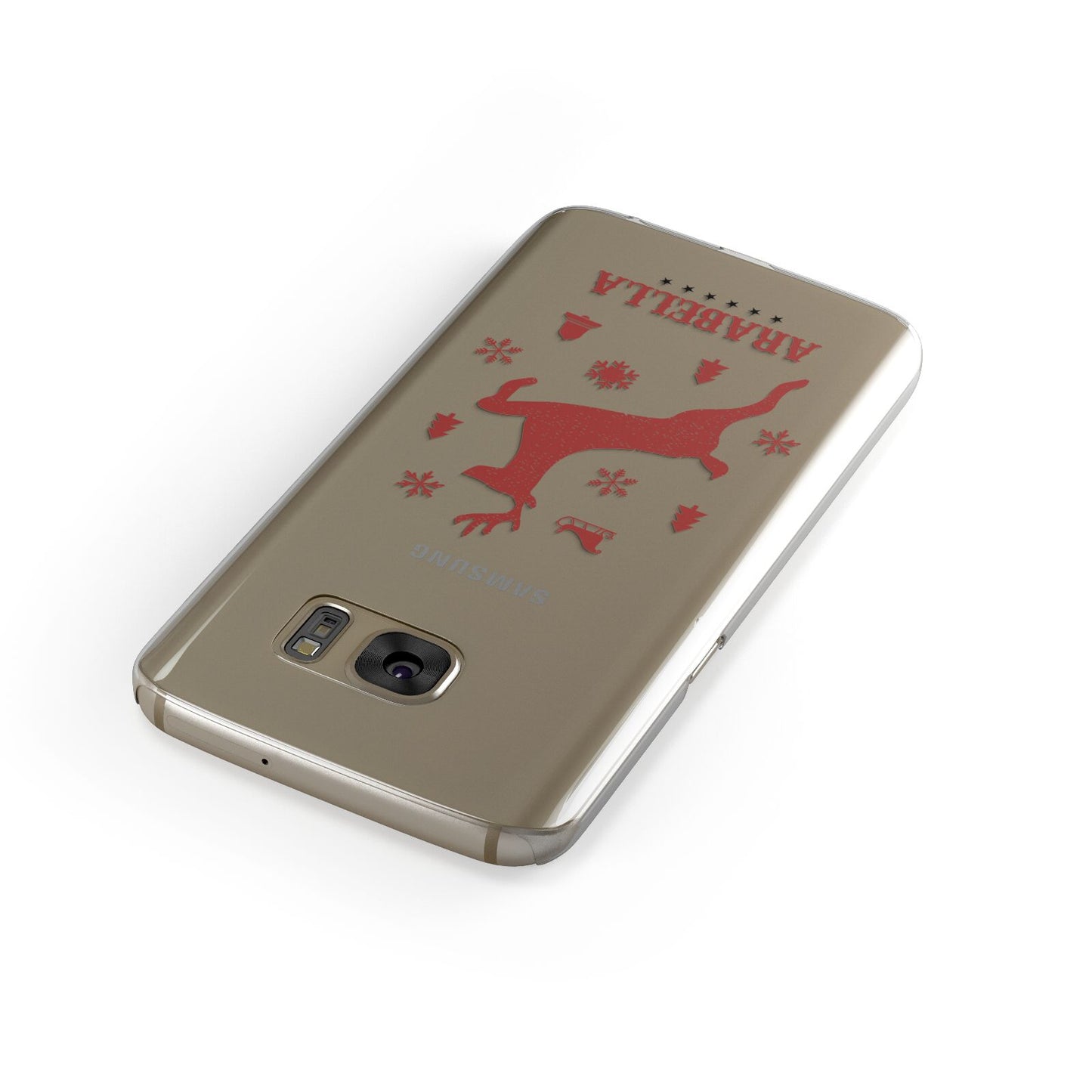 Personalised Reindeer Samsung Galaxy Case Front Close Up