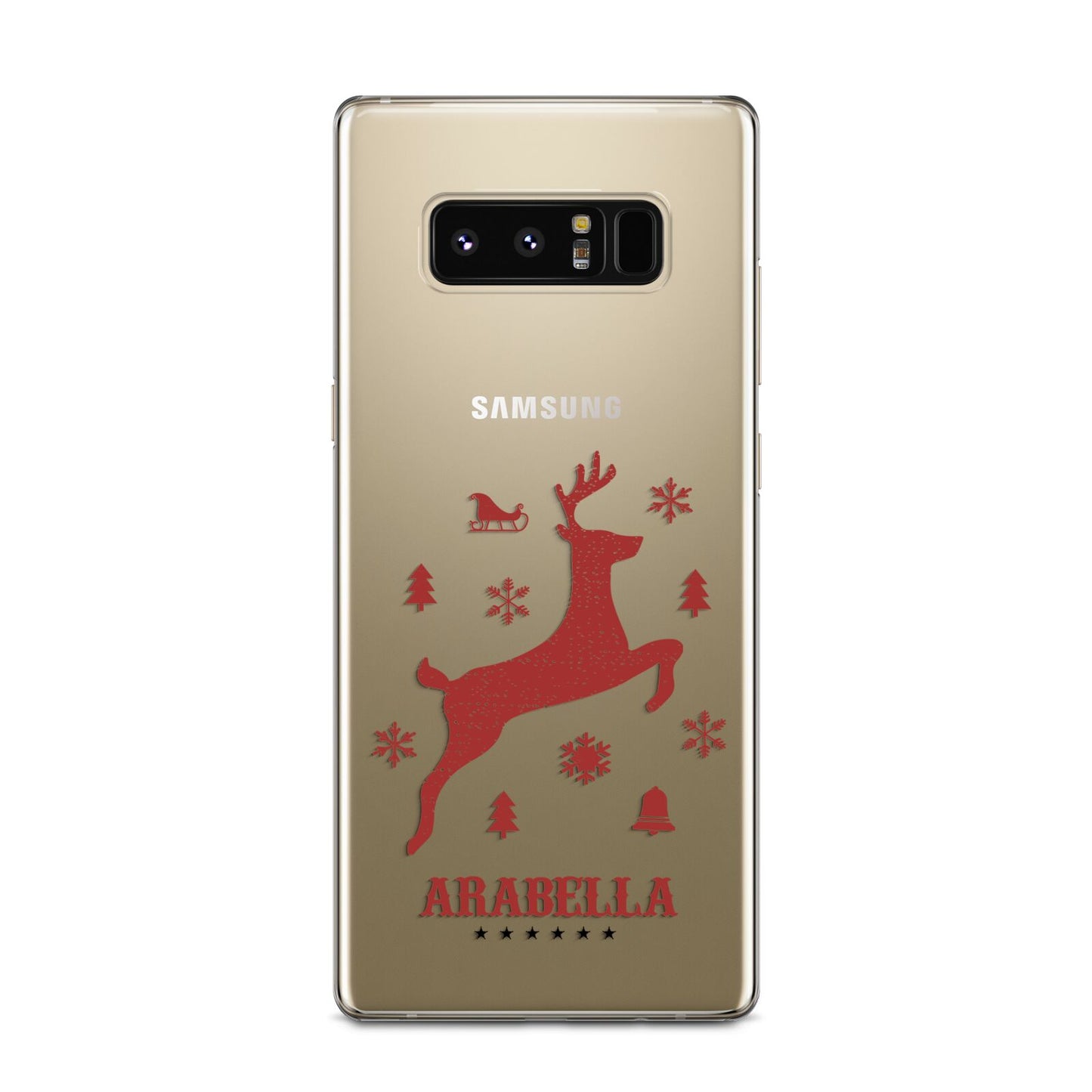 Personalised Reindeer Samsung Galaxy Note 8 Case