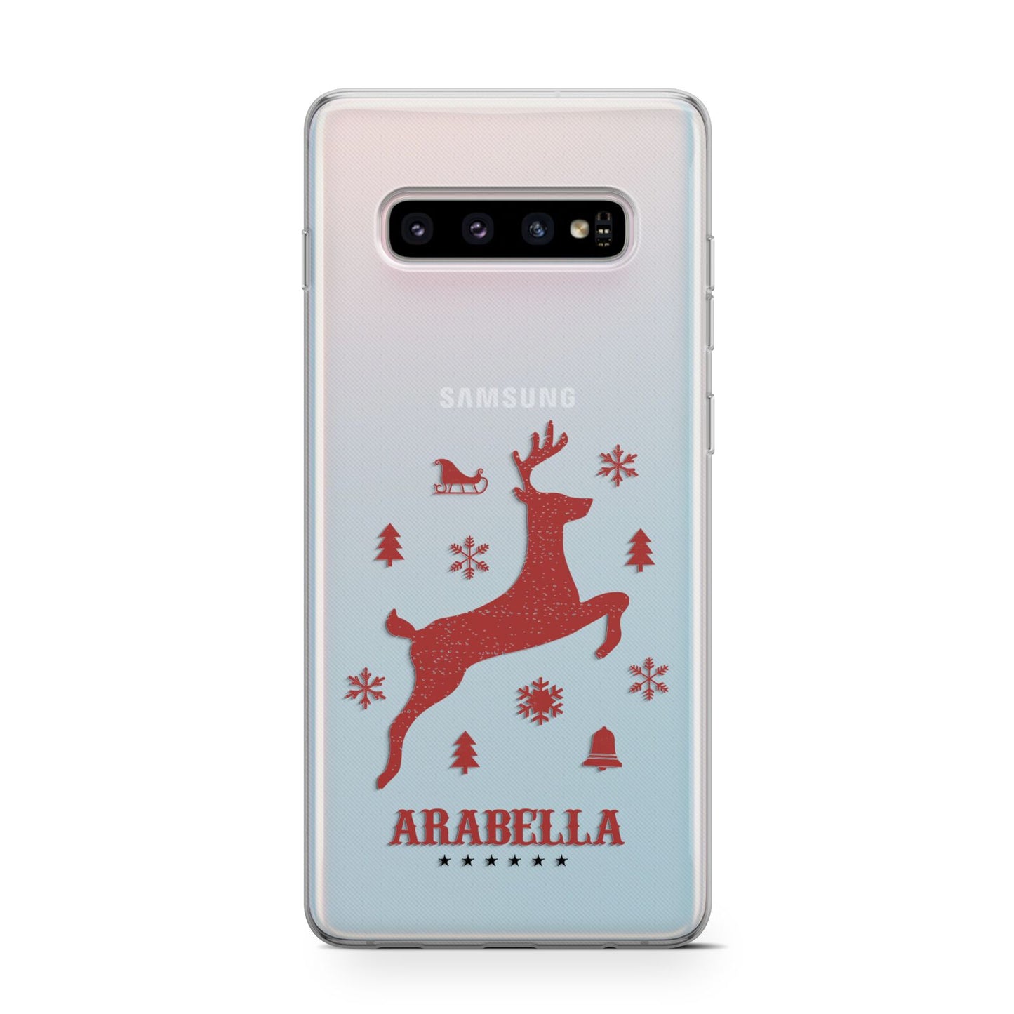 Personalised Reindeer Samsung Galaxy S10 Case