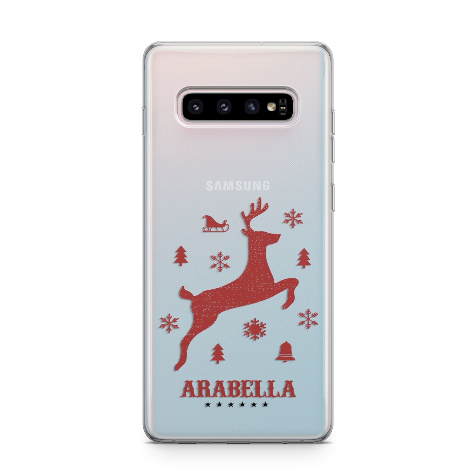 Personalised Reindeer Samsung Galaxy S10 Plus Case