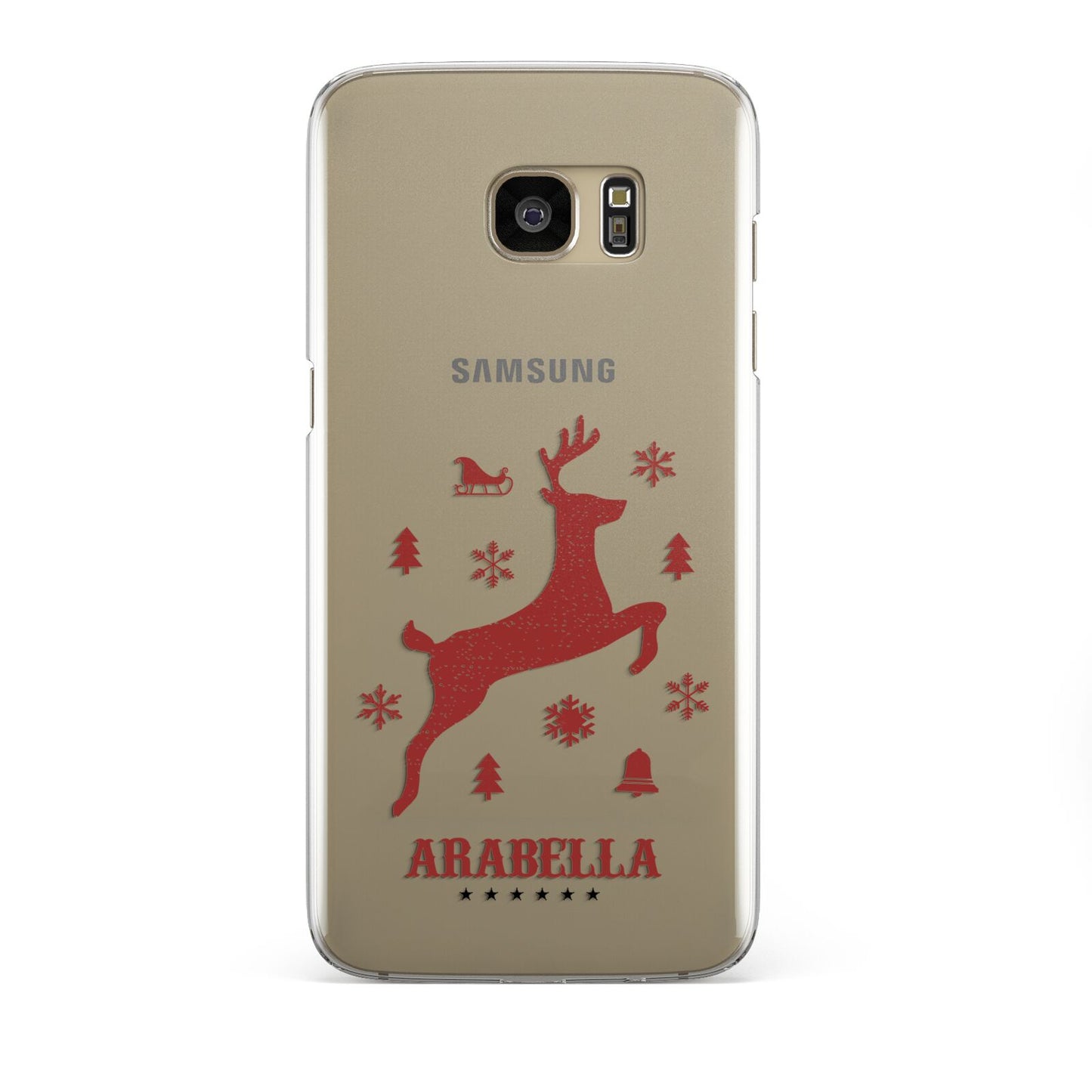 Personalised Reindeer Samsung Galaxy S7 Edge Case