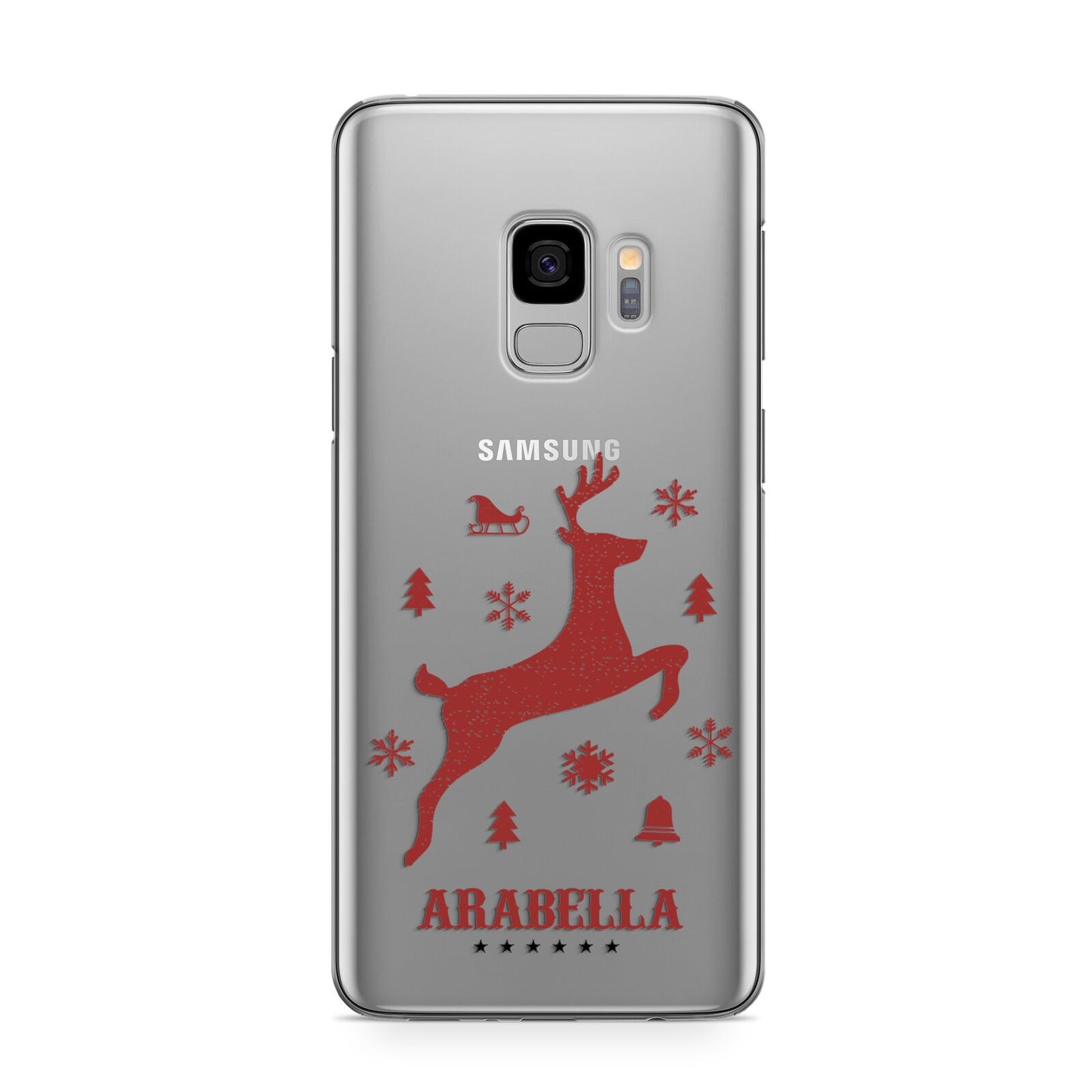 Personalised Reindeer Samsung Galaxy S9 Case