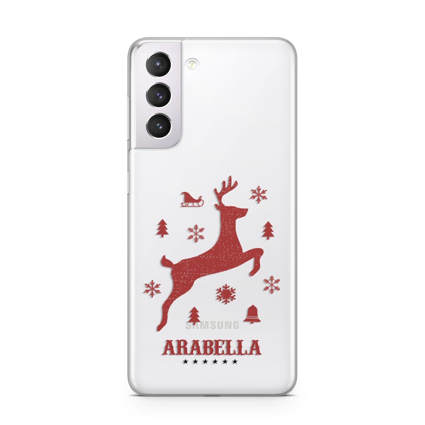 Personalised Reindeer Samsung S21 Case