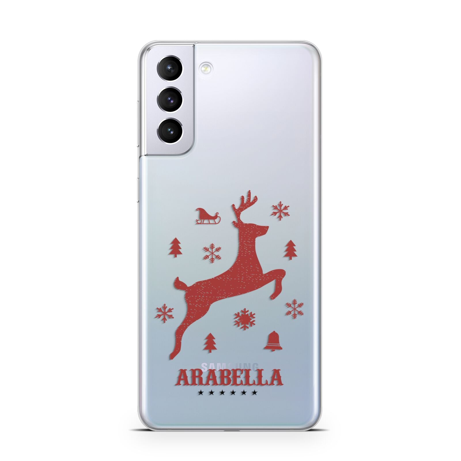 Personalised Reindeer Samsung S21 Plus Case