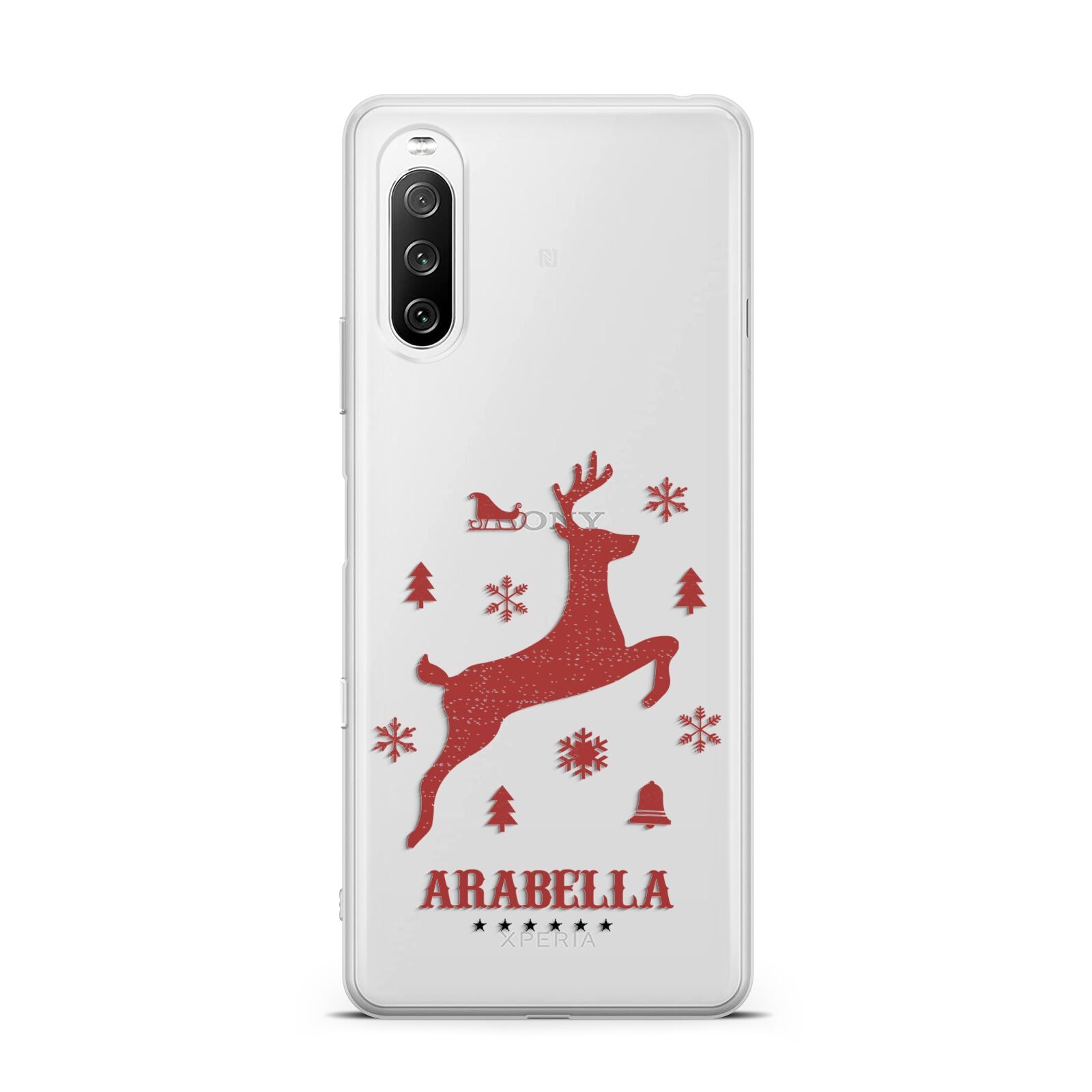 Personalised Reindeer Sony Xperia 10 III Case