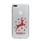Personalised Reindeer iPhone 7 Plus Bumper Case on Silver iPhone