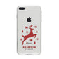 Personalised Reindeer iPhone 8 Plus Bumper Case on Silver iPhone