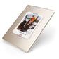 Personalised Retro Photo Apple iPad Case on Gold iPad Side View