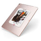 Personalised Retro Photo Apple iPad Case on Rose Gold iPad Side View