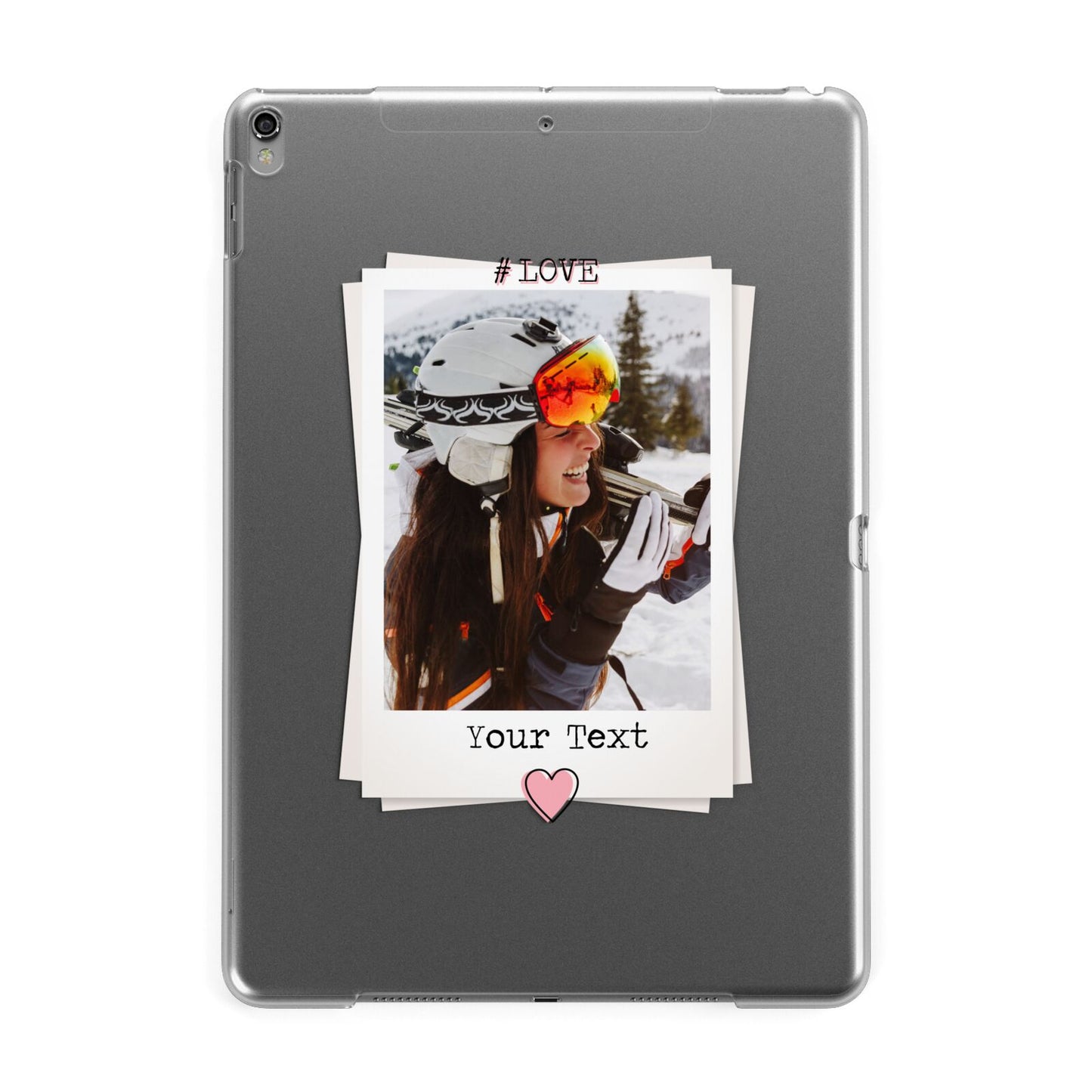 Personalised Retro Photo Apple iPad Grey Case