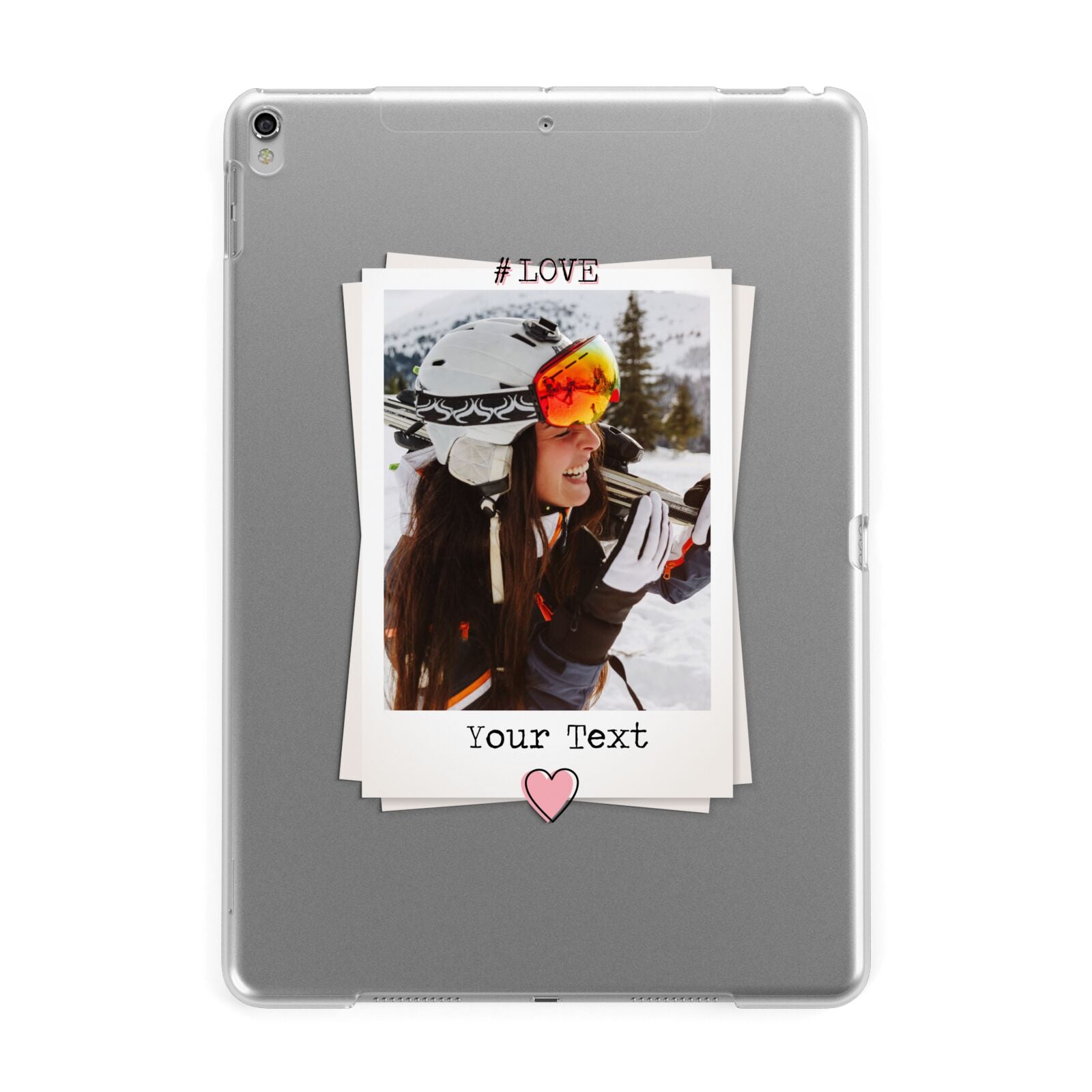 Personalised Retro Photo Apple iPad Silver Case