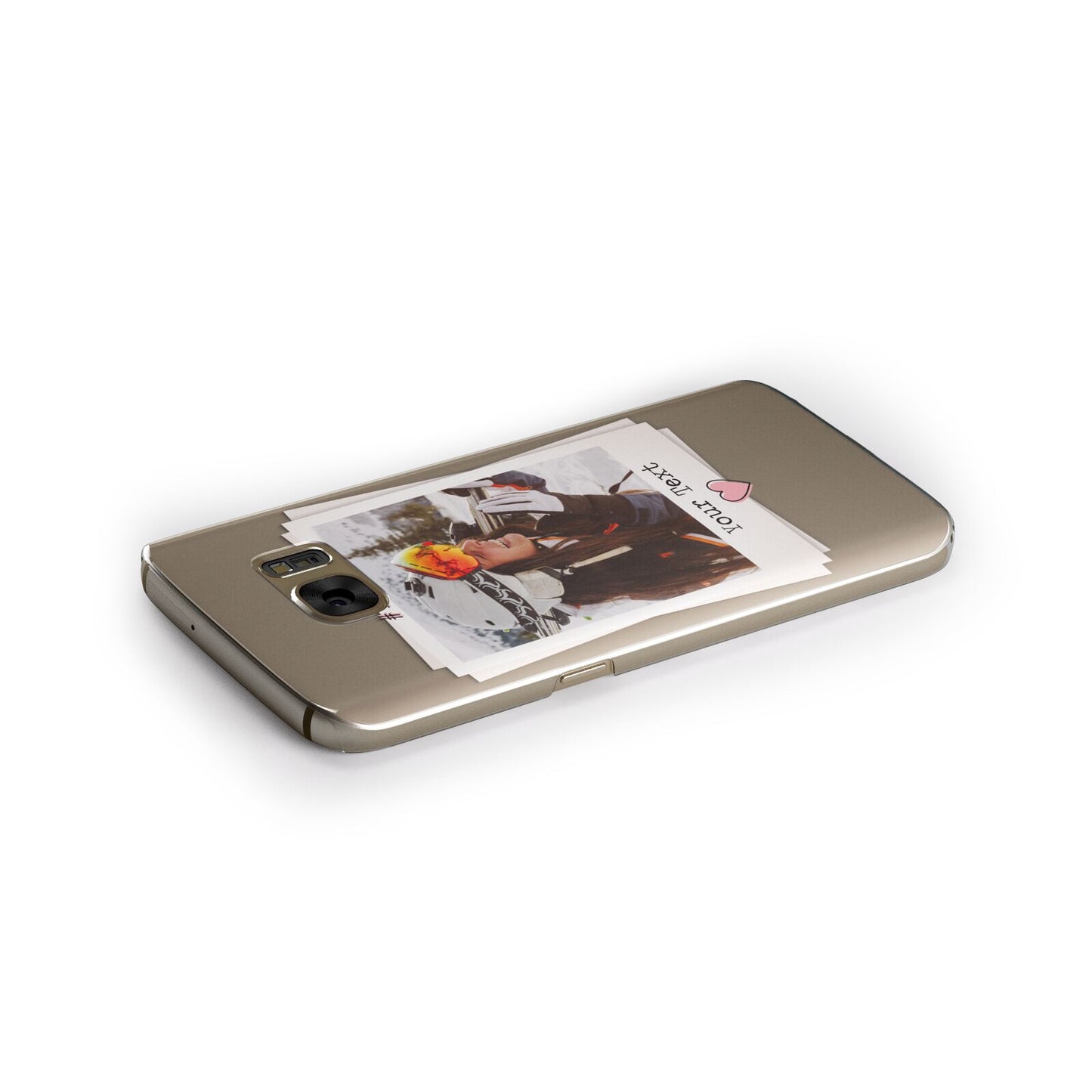 Personalised Retro Photo Samsung Galaxy Case Side Close Up