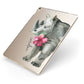 Personalised Rhinoceros Apple iPad Case on Gold iPad Side View
