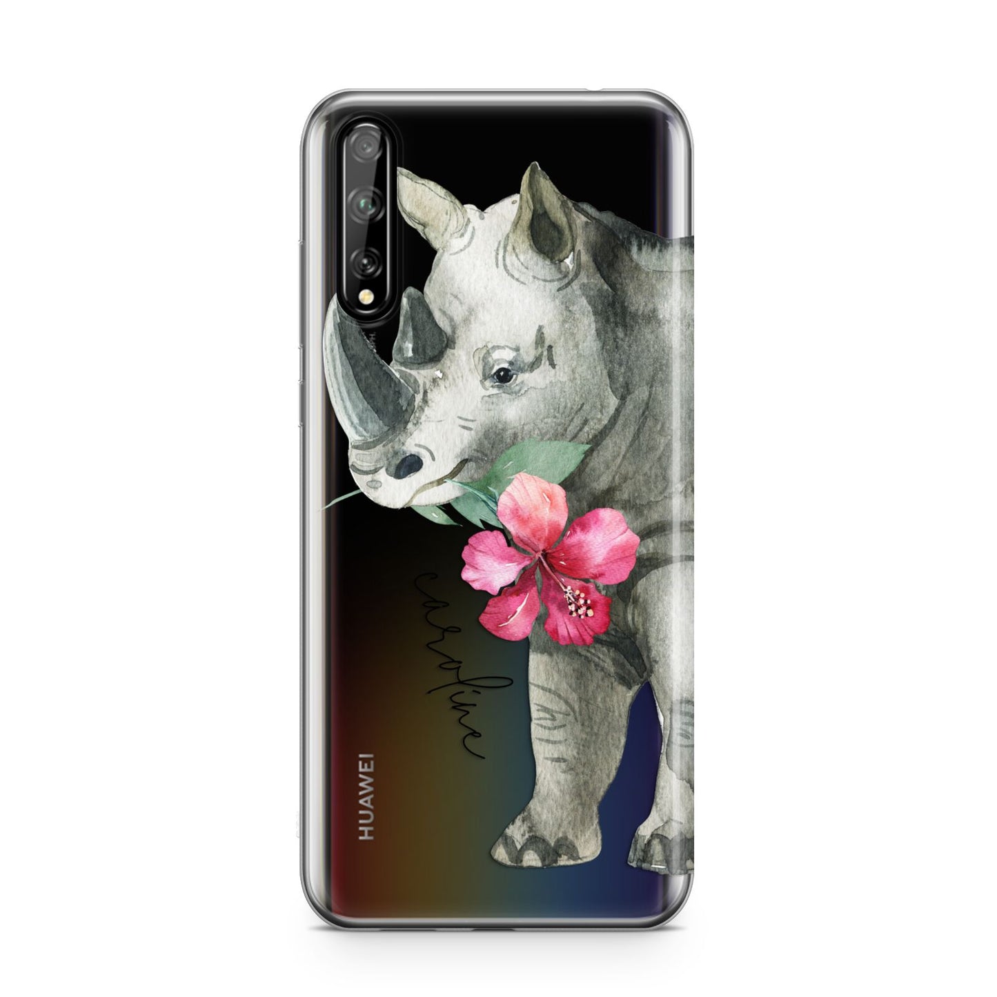 Personalised Rhinoceros Huawei Enjoy 10s Phone Case