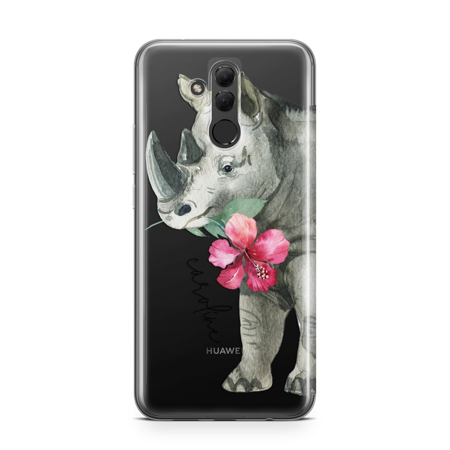 Personalised Rhinoceros Huawei Mate 20 Lite