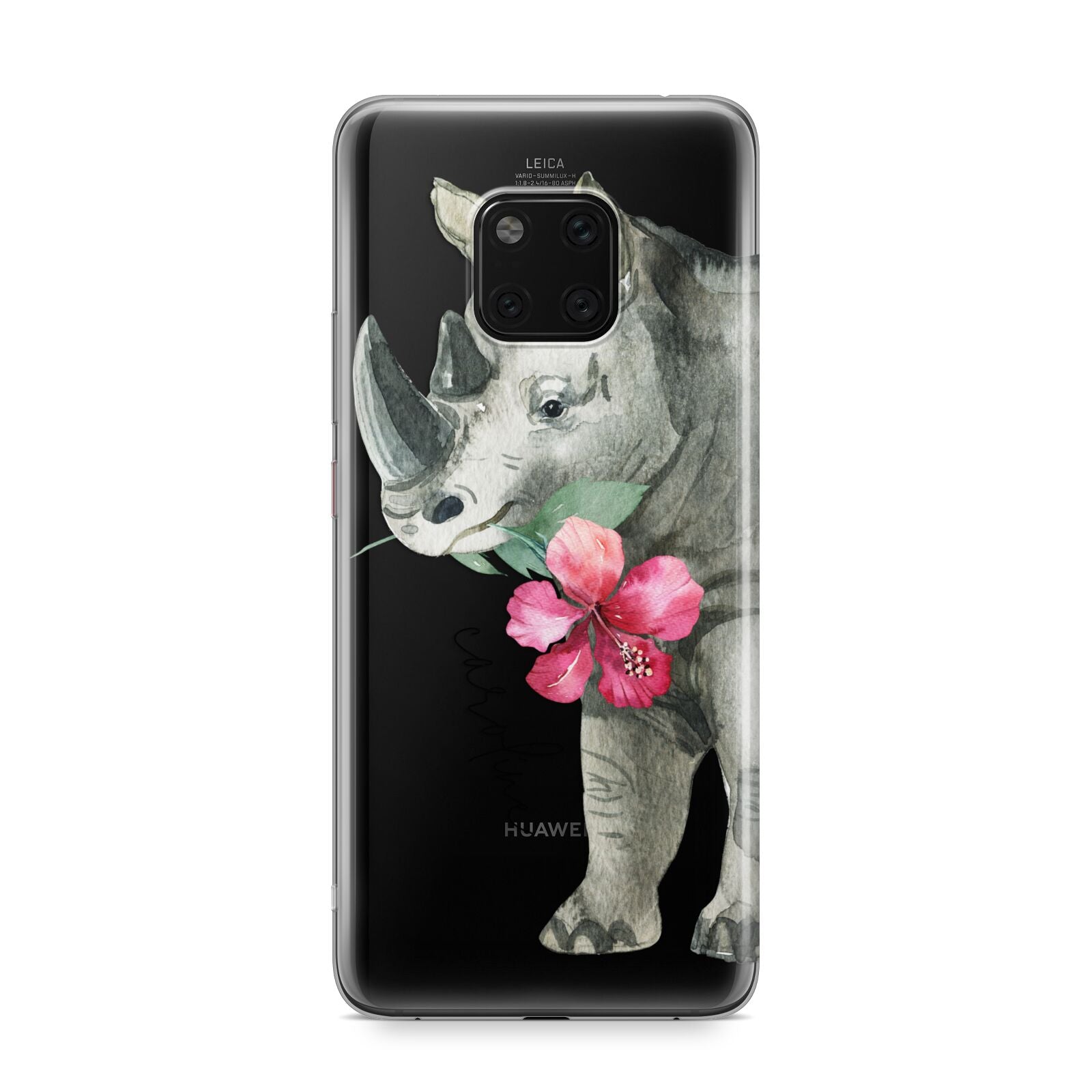 Personalised Rhinoceros Huawei Mate 20 Pro Phone Case