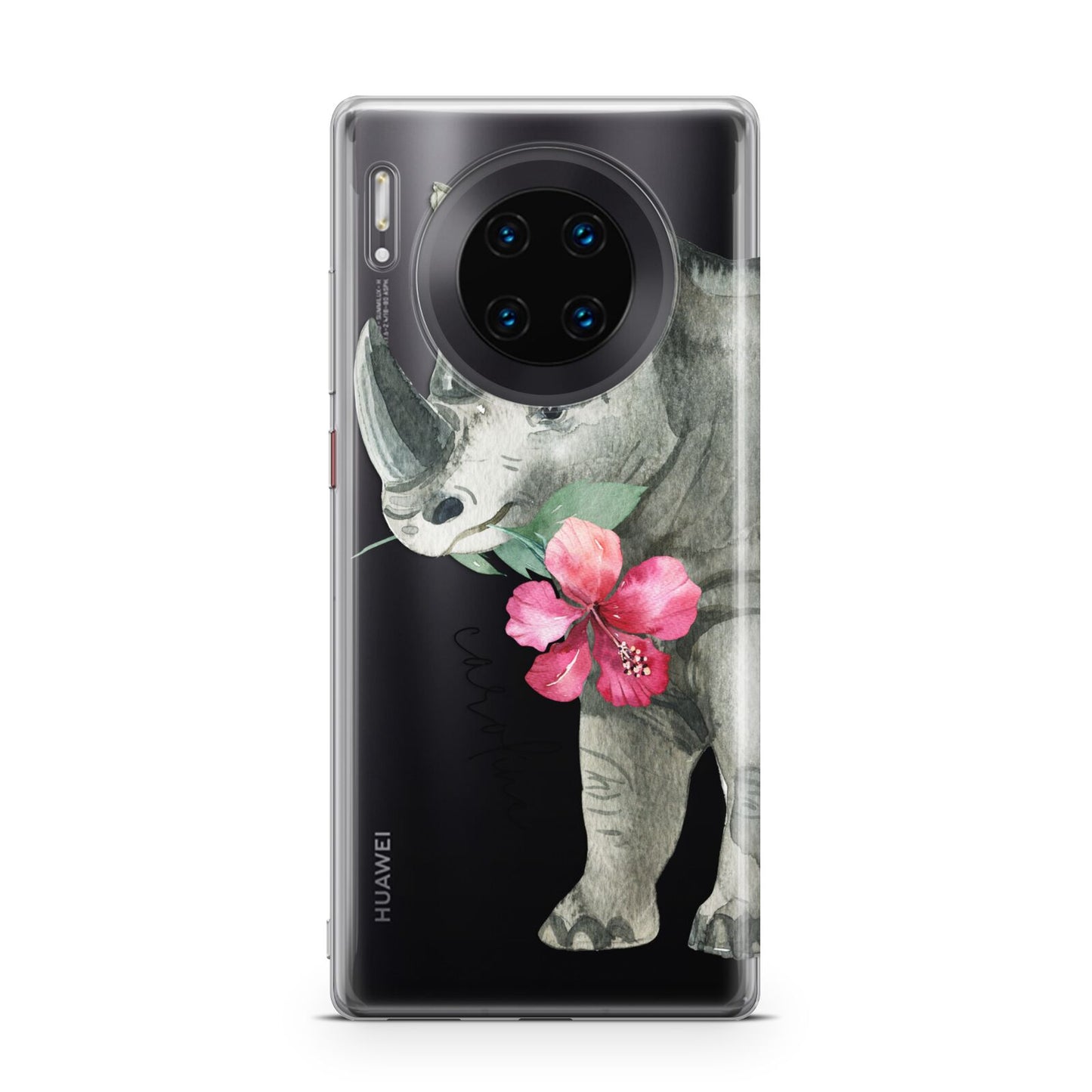 Personalised Rhinoceros Huawei Mate 30 Pro Phone Case