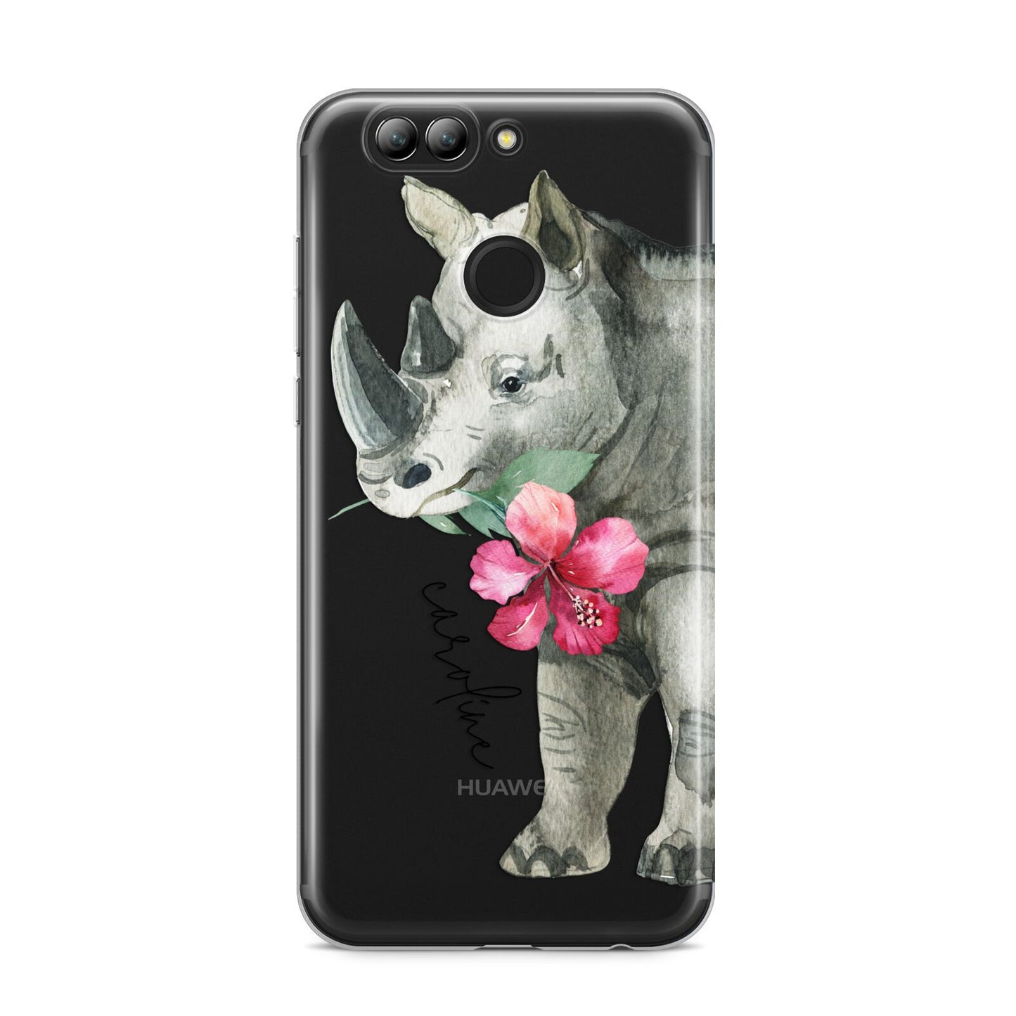 Personalised Rhinoceros Huawei Nova 2s Phone Case