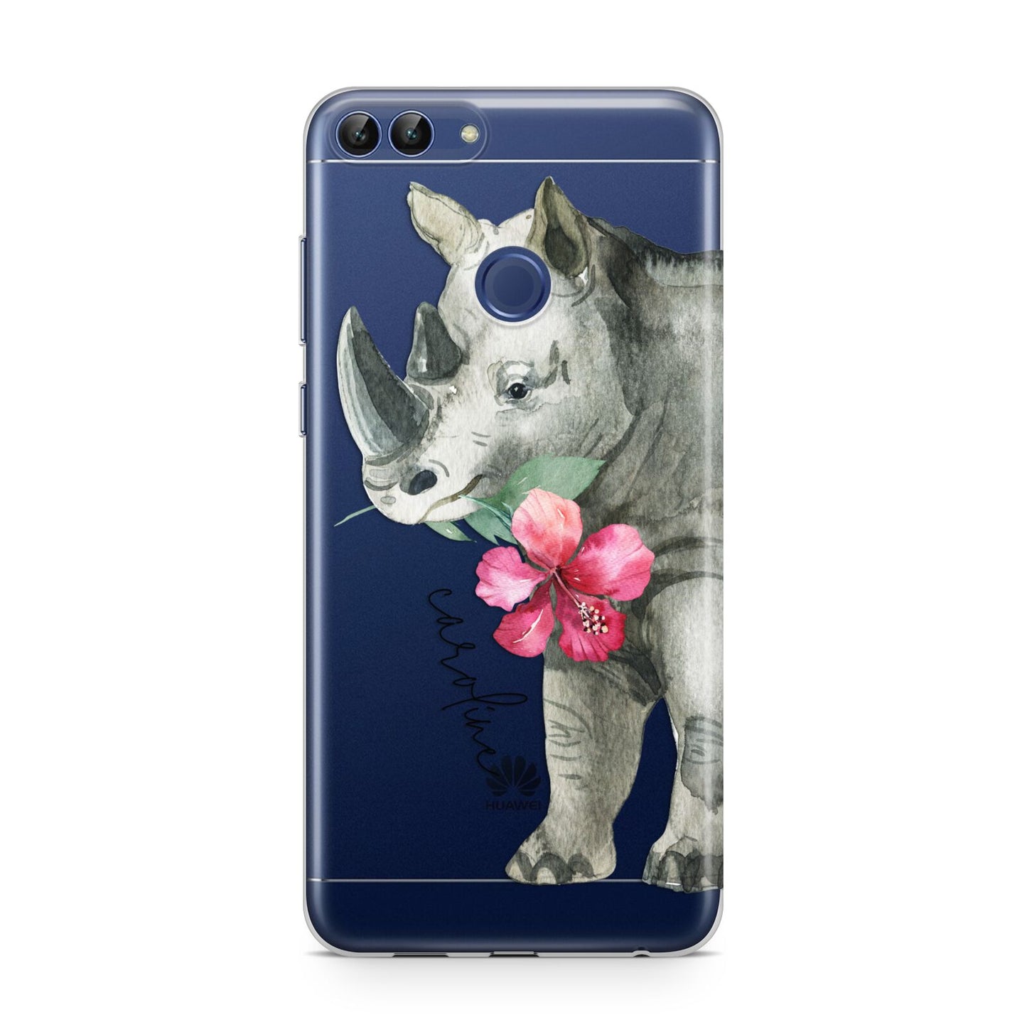 Personalised Rhinoceros Huawei P Smart Case