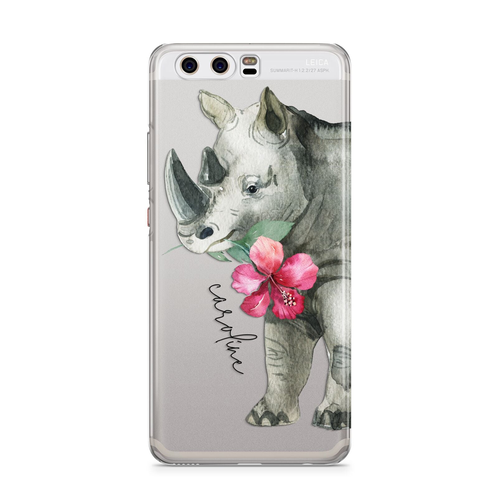 Personalised Rhinoceros Huawei P10 Phone Case