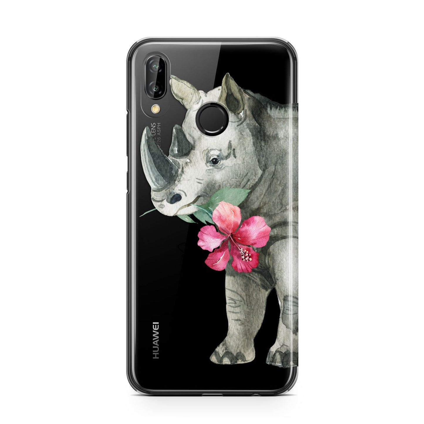 Personalised Rhinoceros Huawei P20 Lite Phone Case