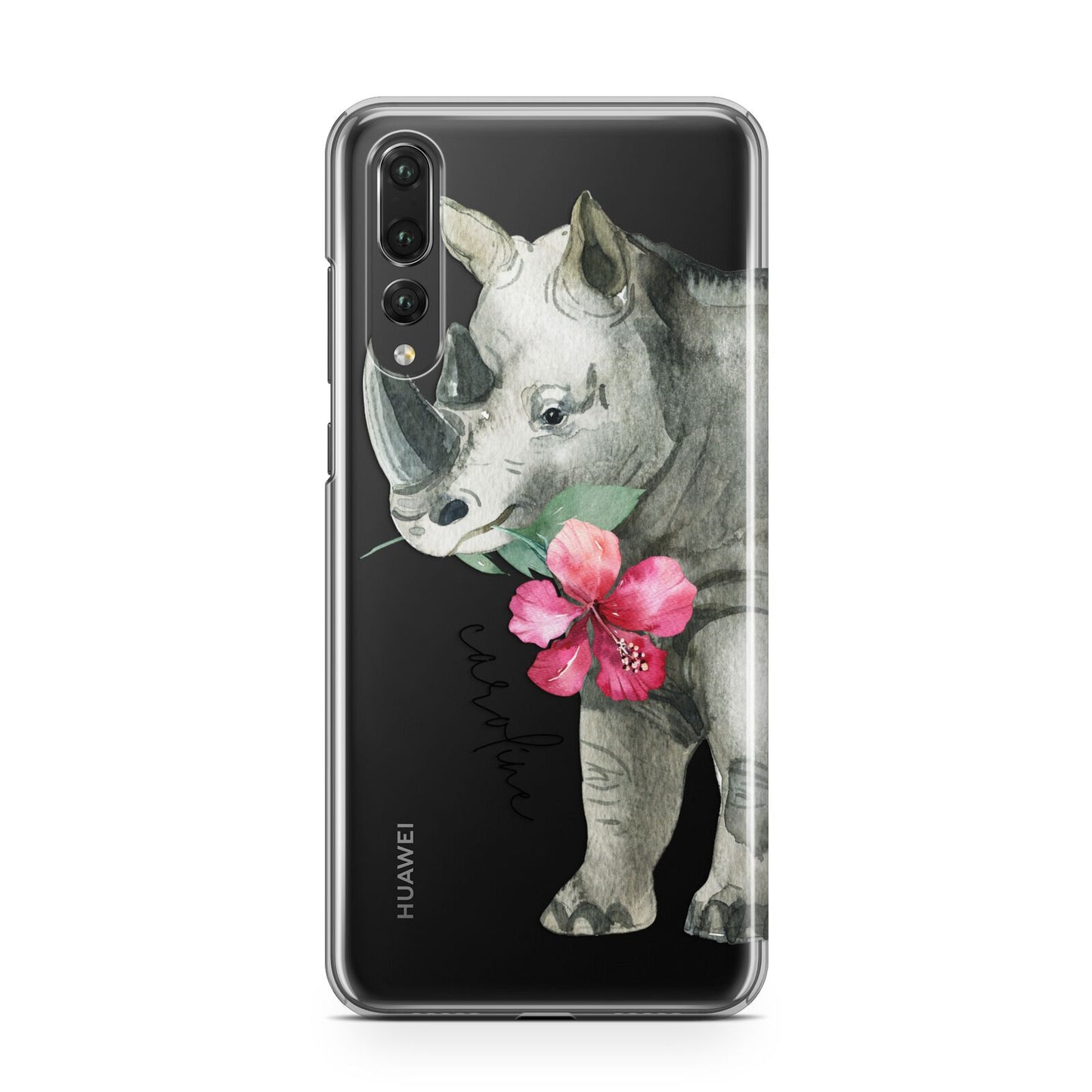 Personalised Rhinoceros Huawei P20 Pro Phone Case