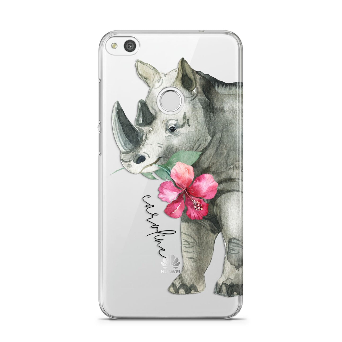 Personalised Rhinoceros Huawei P8 Lite Case