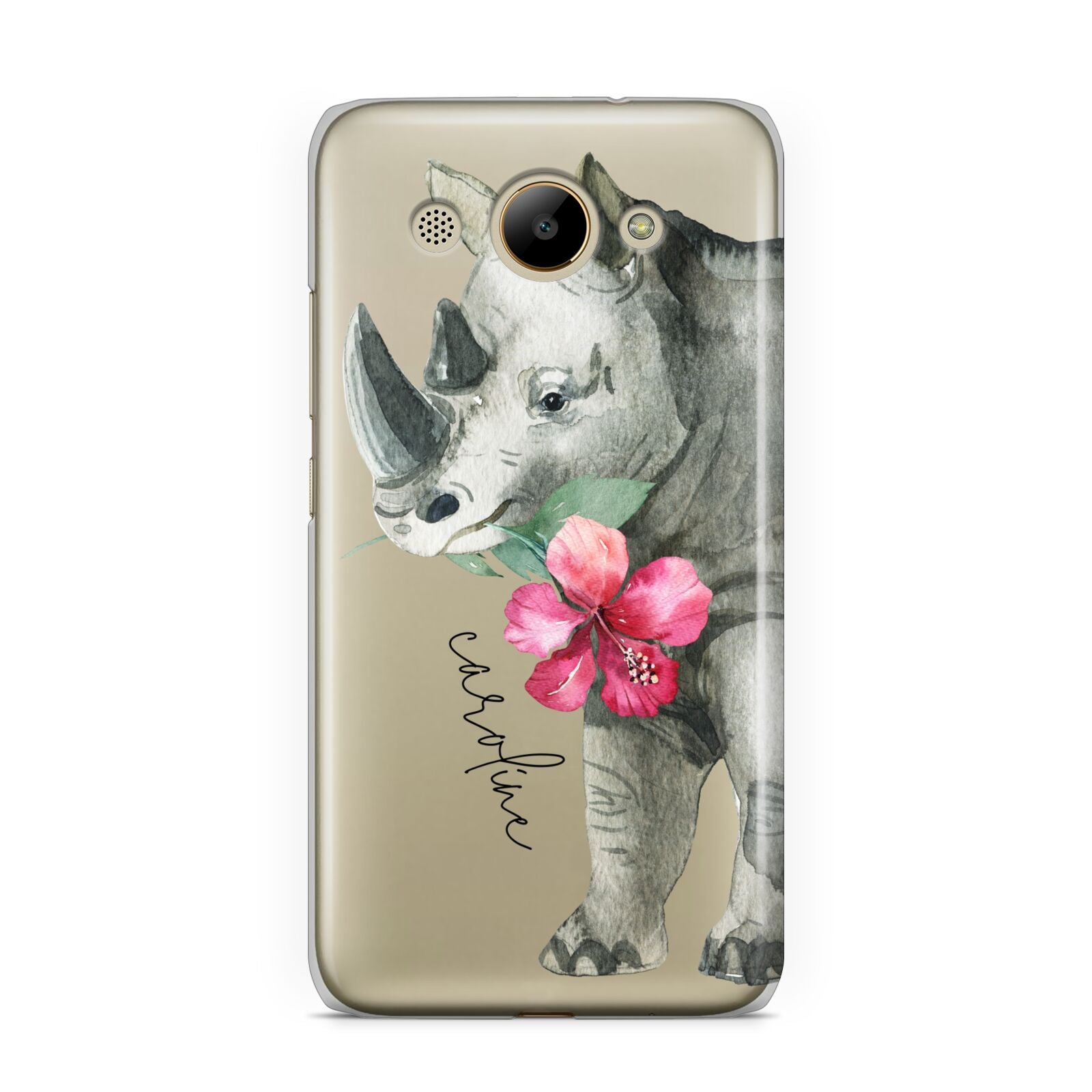 Personalised Rhinoceros Huawei Y3 2017