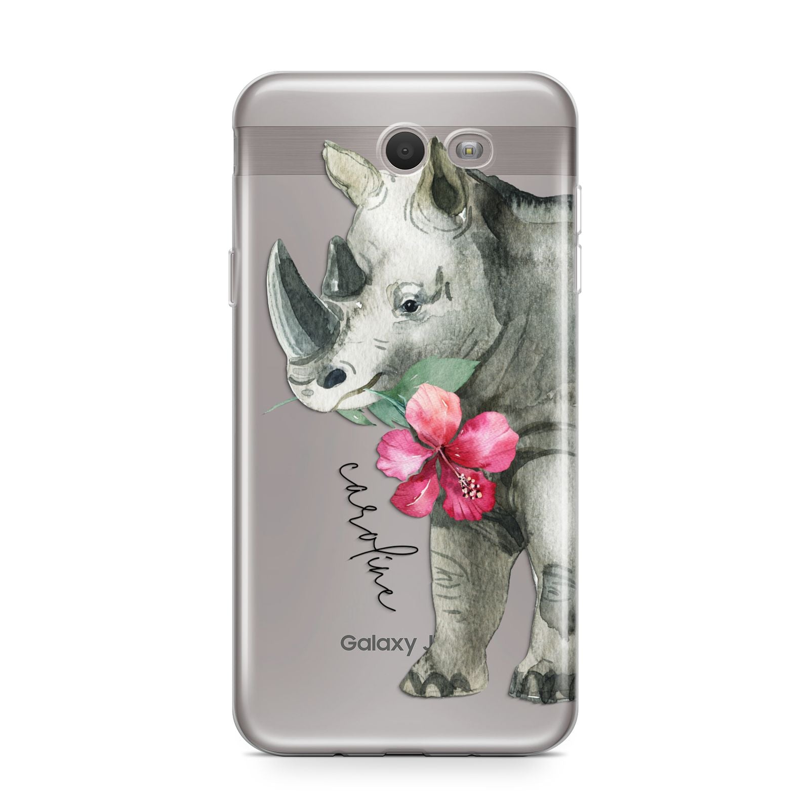 Personalised Rhinoceros Samsung Galaxy J7 2017 Case