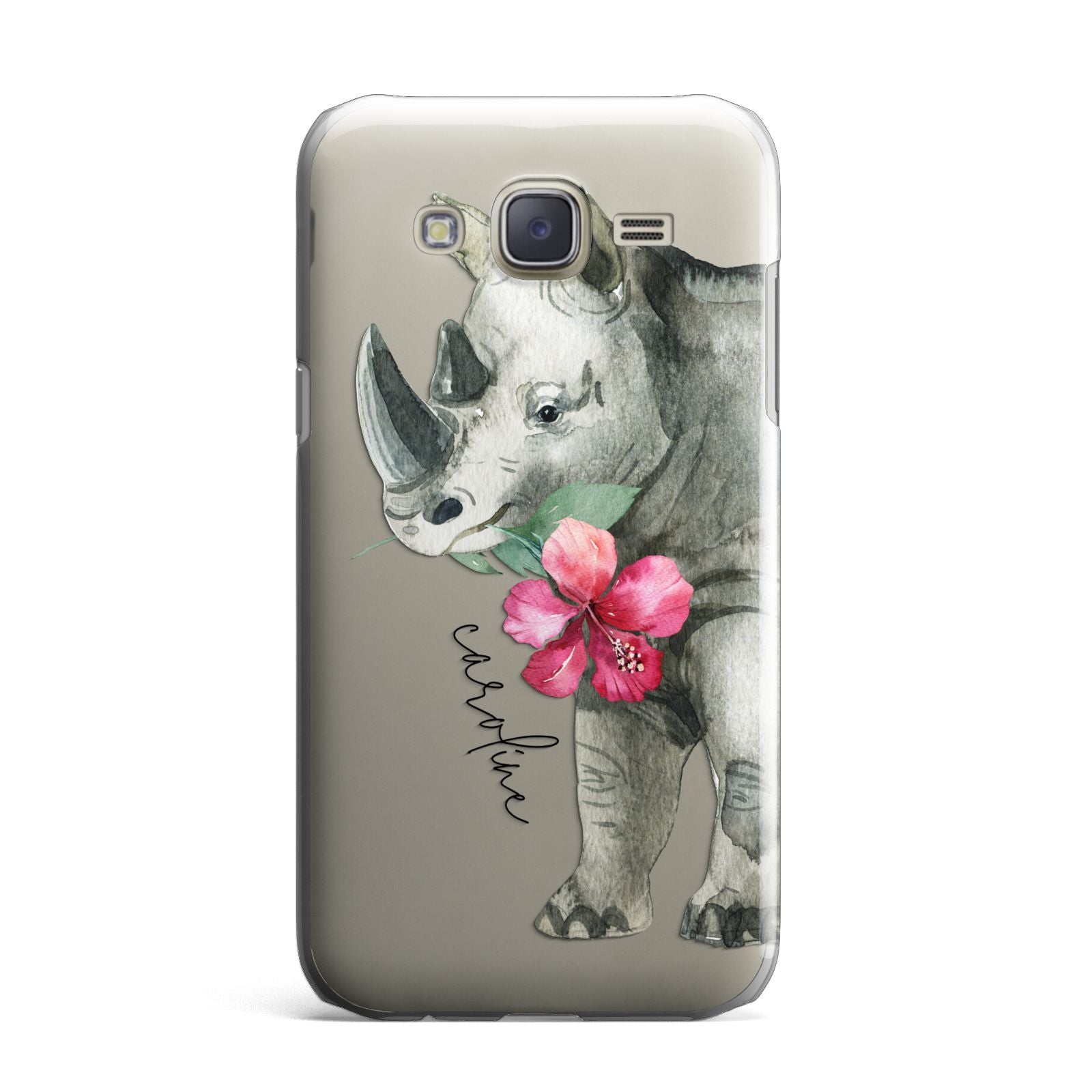 Personalised Rhinoceros Samsung Galaxy J7 Case