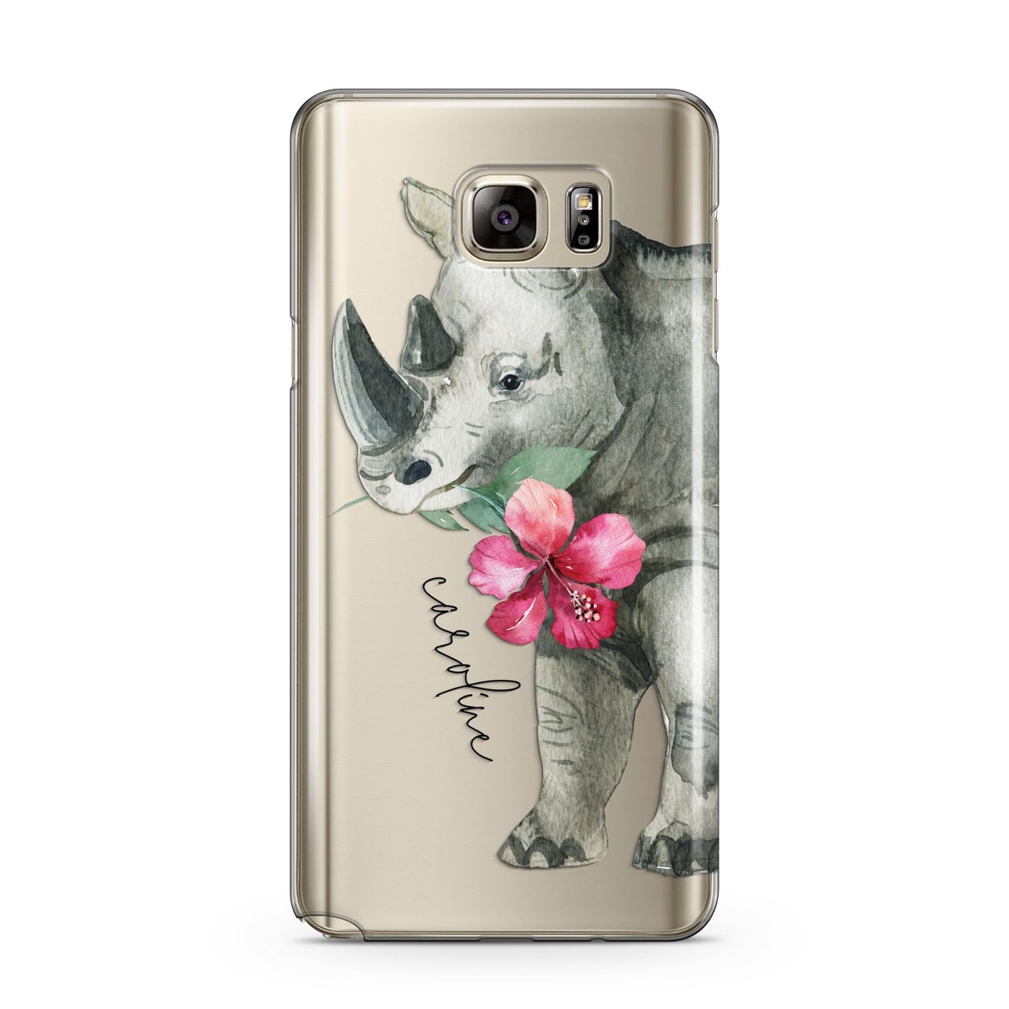 Personalised Rhinoceros Samsung Galaxy Note 5 Case