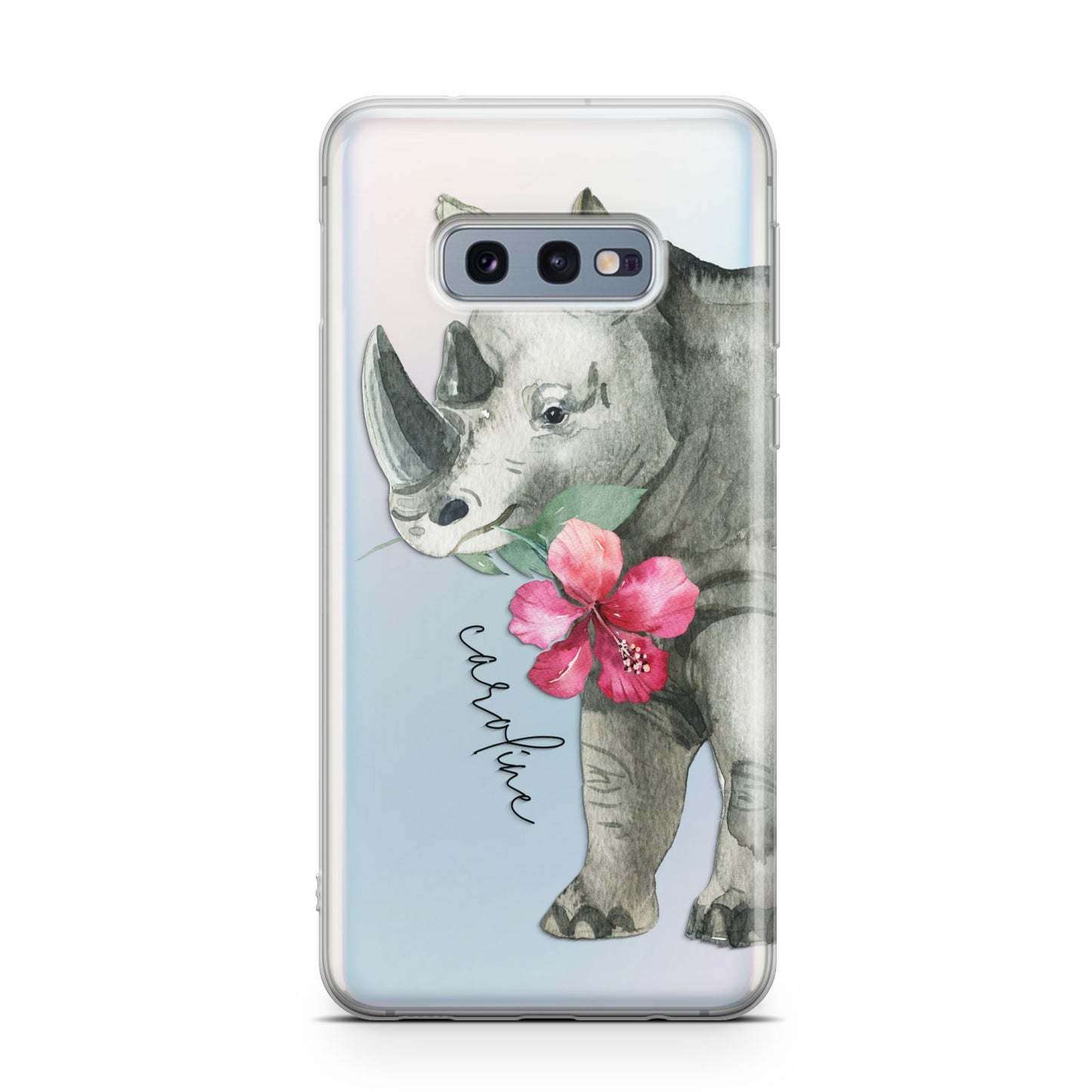 Personalised Rhinoceros Samsung Galaxy S10E Case