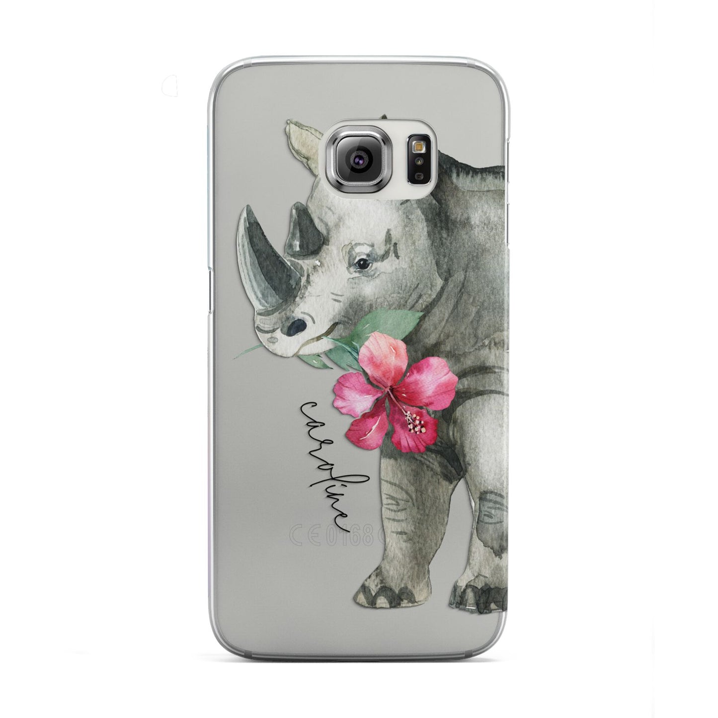 Personalised Rhinoceros Samsung Galaxy S6 Edge Case