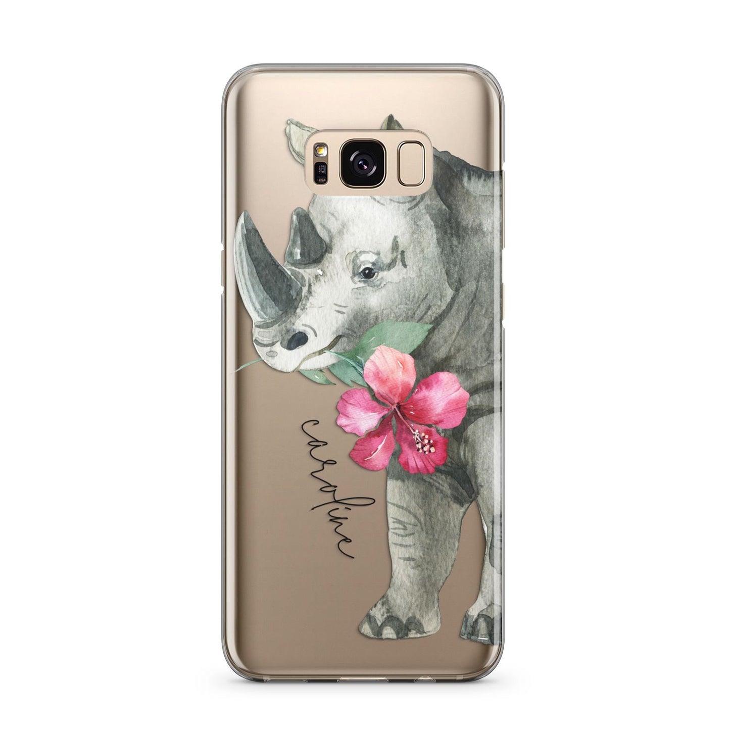 Personalised Rhinoceros Samsung Galaxy S8 Plus Case