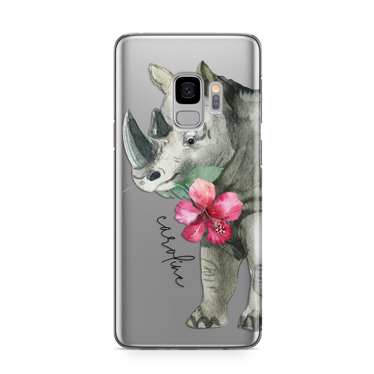 Personalised Rhinoceros Samsung Galaxy S9 Case