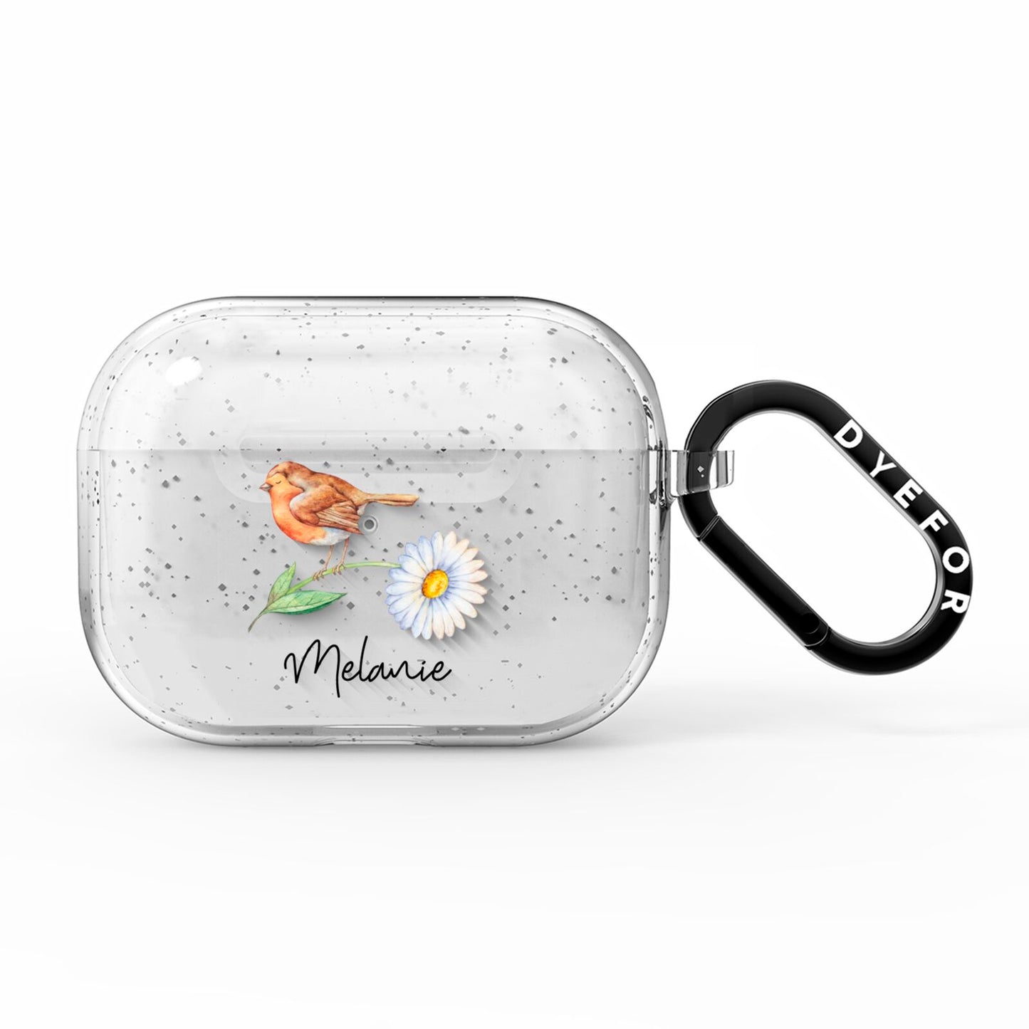 Personalised Robin AirPods Pro Glitter Case