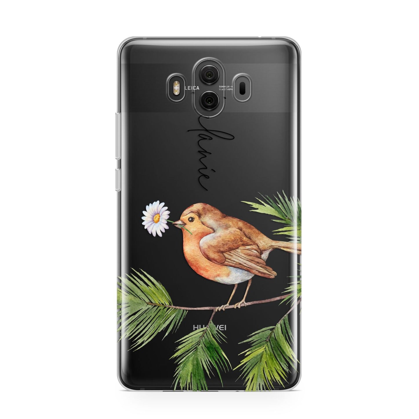 Personalised Robin Huawei Mate 10 Protective Phone Case