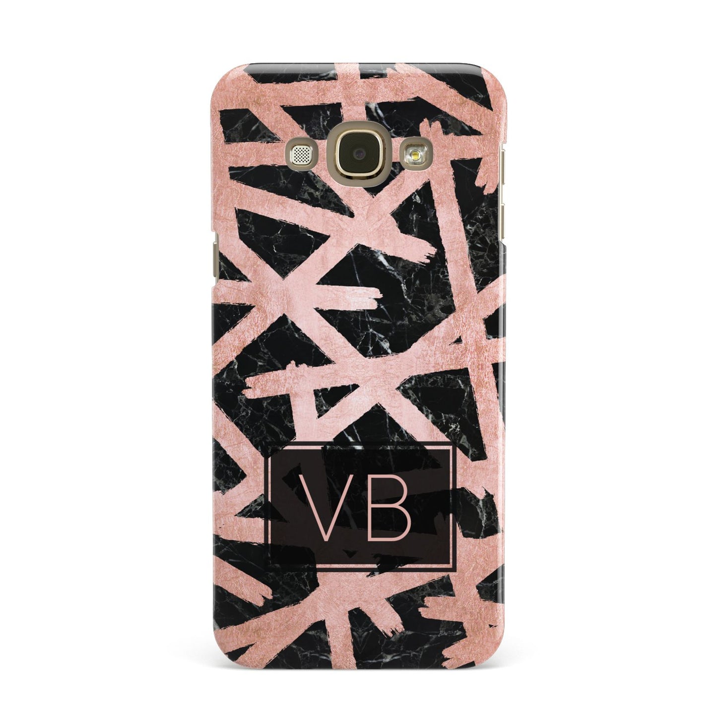 Personalised Rose Gold Effect Samsung Galaxy A8 Case