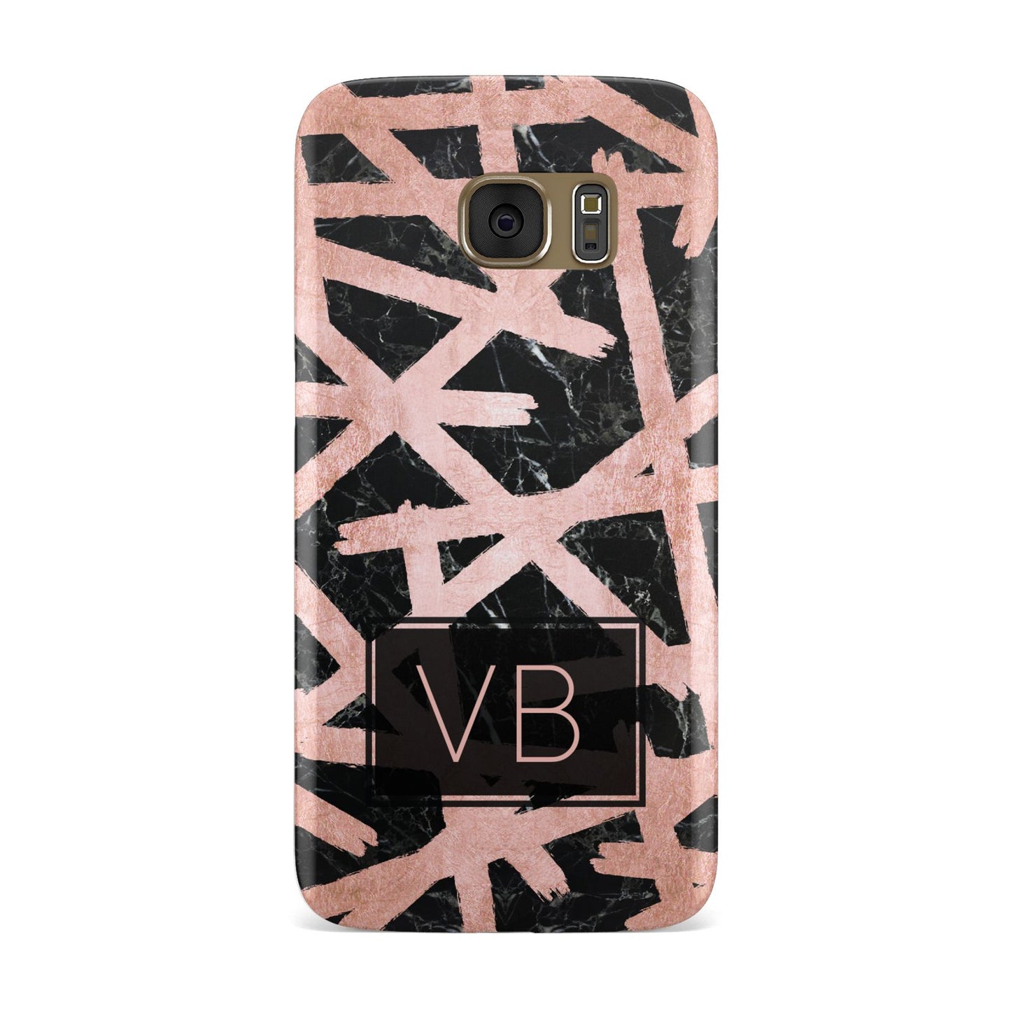 Personalised Rose Gold Effect Samsung Galaxy Case