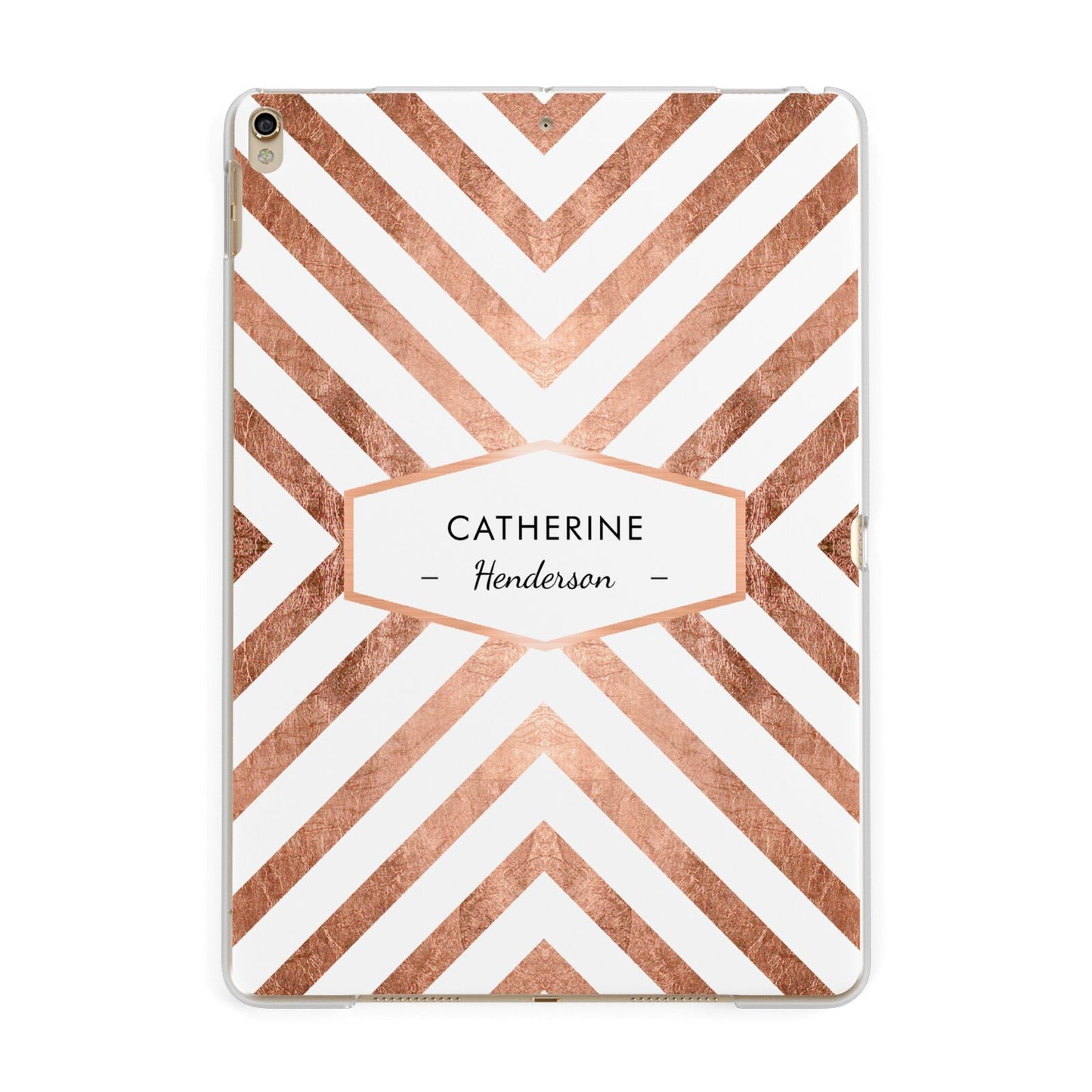 Personalised Rose Gold Name Or Initials Custom Apple iPad Gold Case