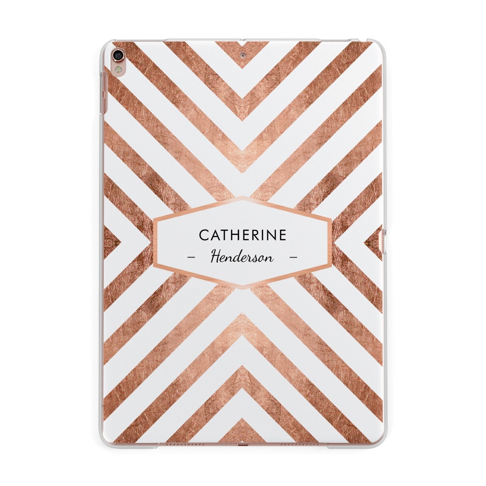 Personalised Rose Gold Name Or Initials Custom Apple iPad Rose Gold Case