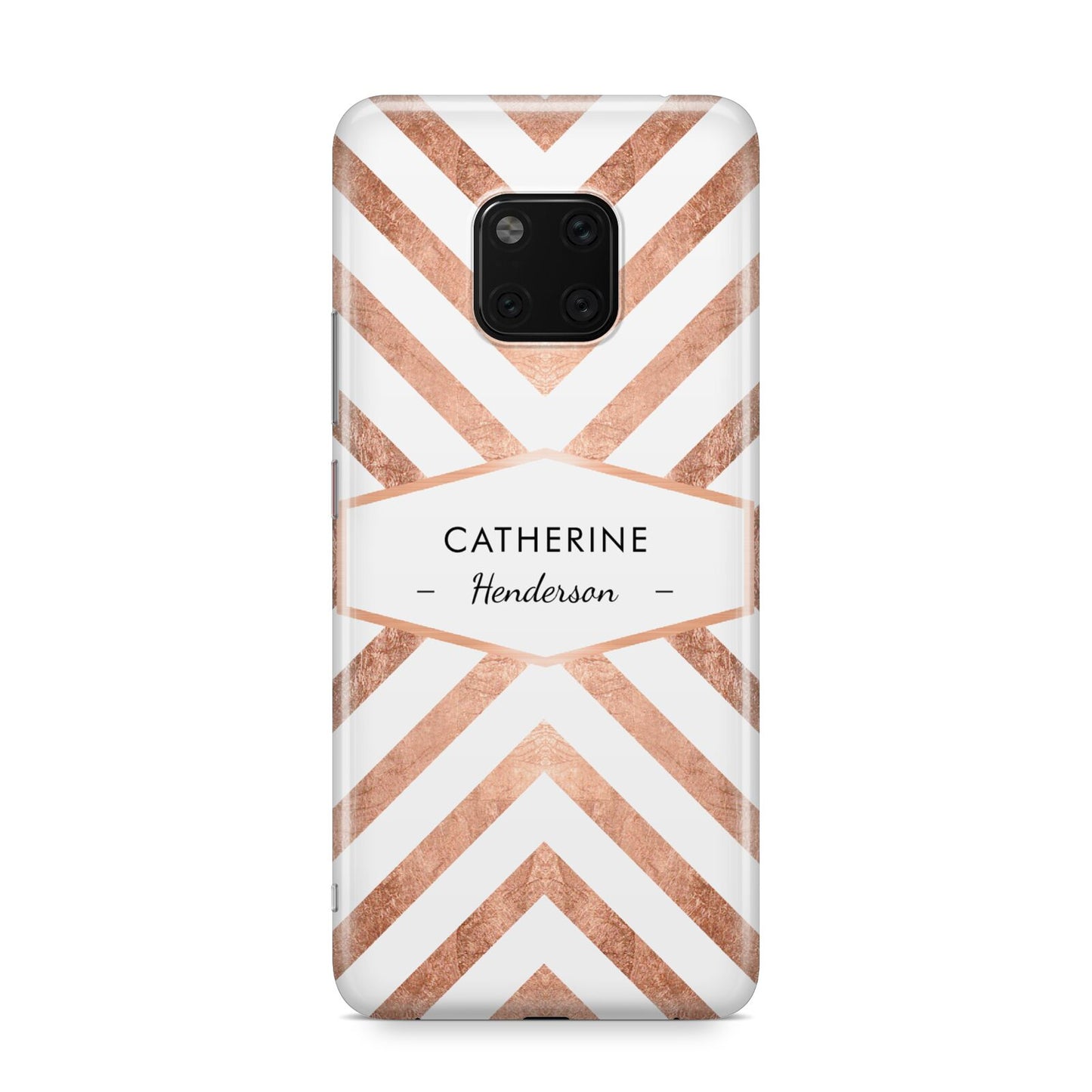 Personalised Rose Gold Name Or Initials Custom Huawei Mate 20 Pro Phone Case